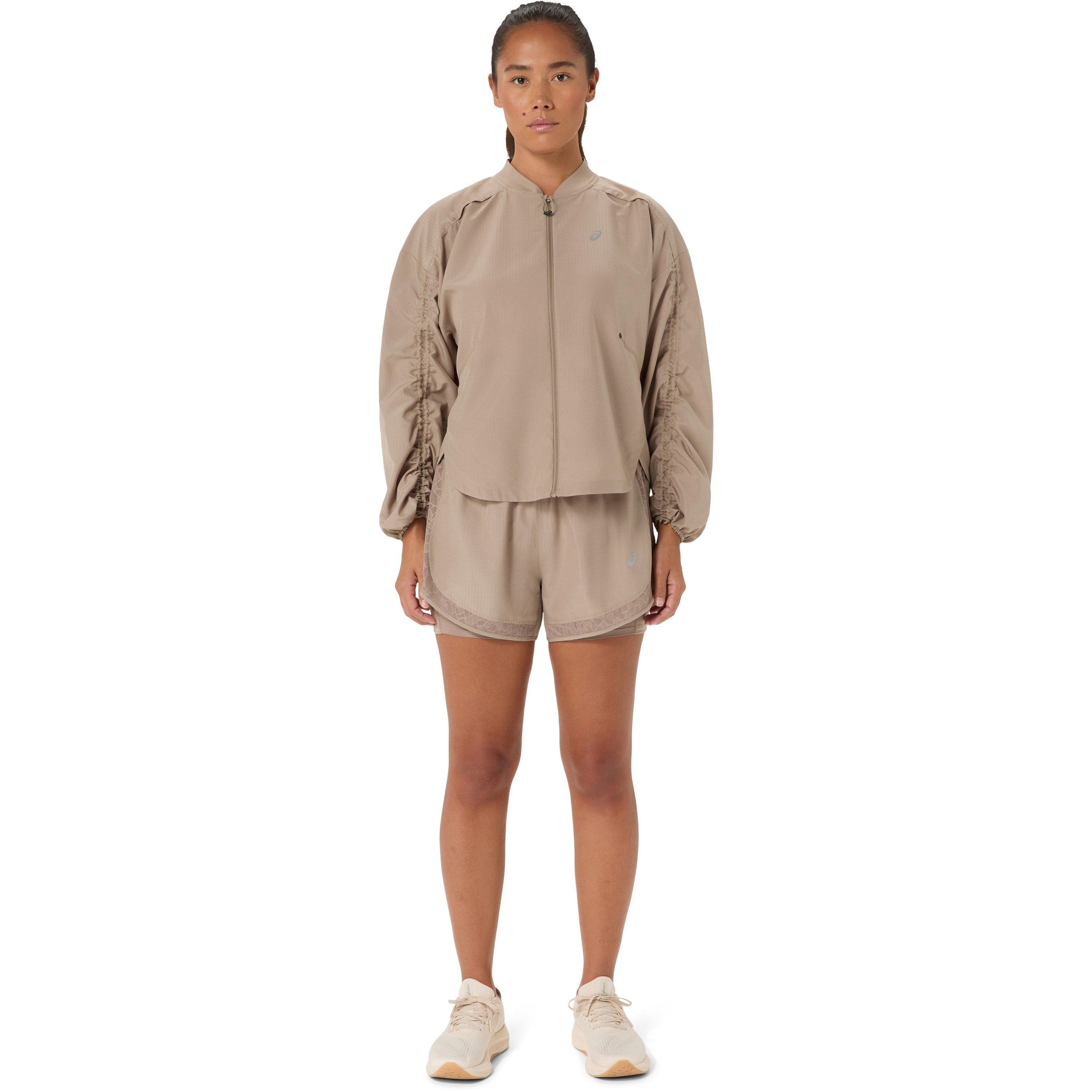 Greige - Asics - Women's Nagino Running Shorts - 7