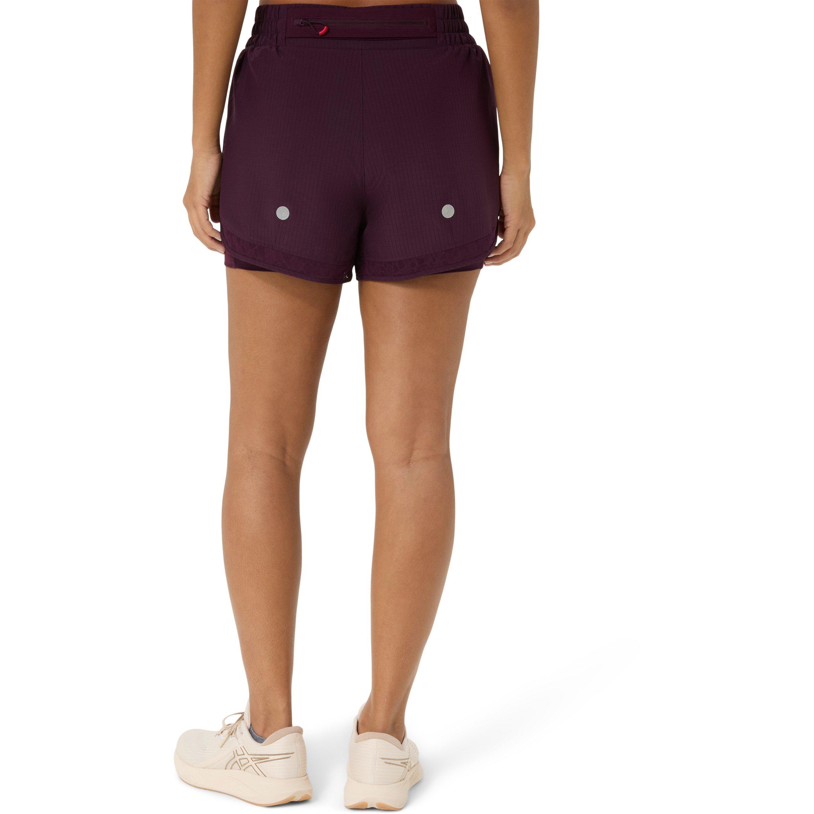Melanzana Scura - Asics - Women's Nagino Running Shorts - 2
