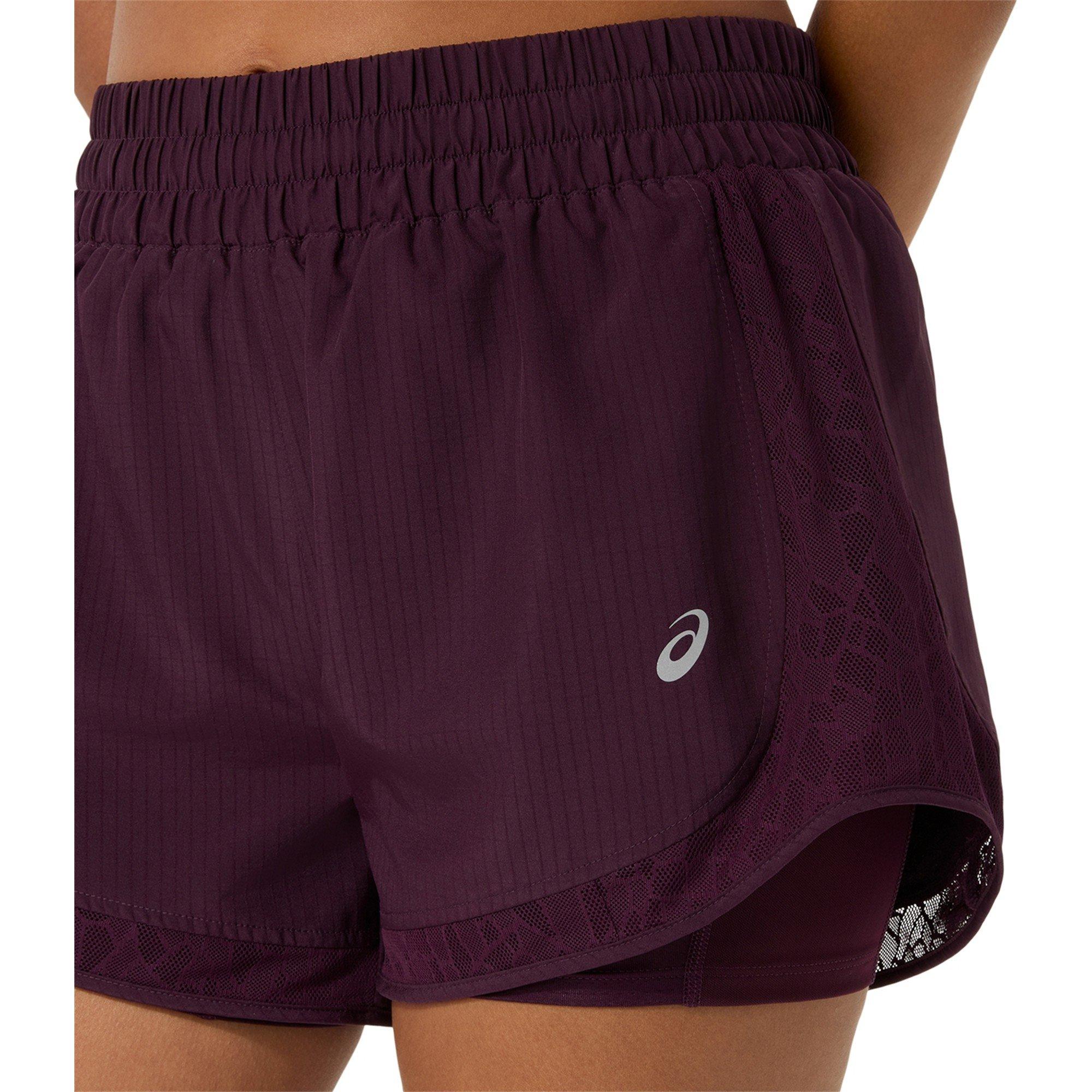 Melanzana Scura - Asics - Women's Nagino Running Shorts - 3