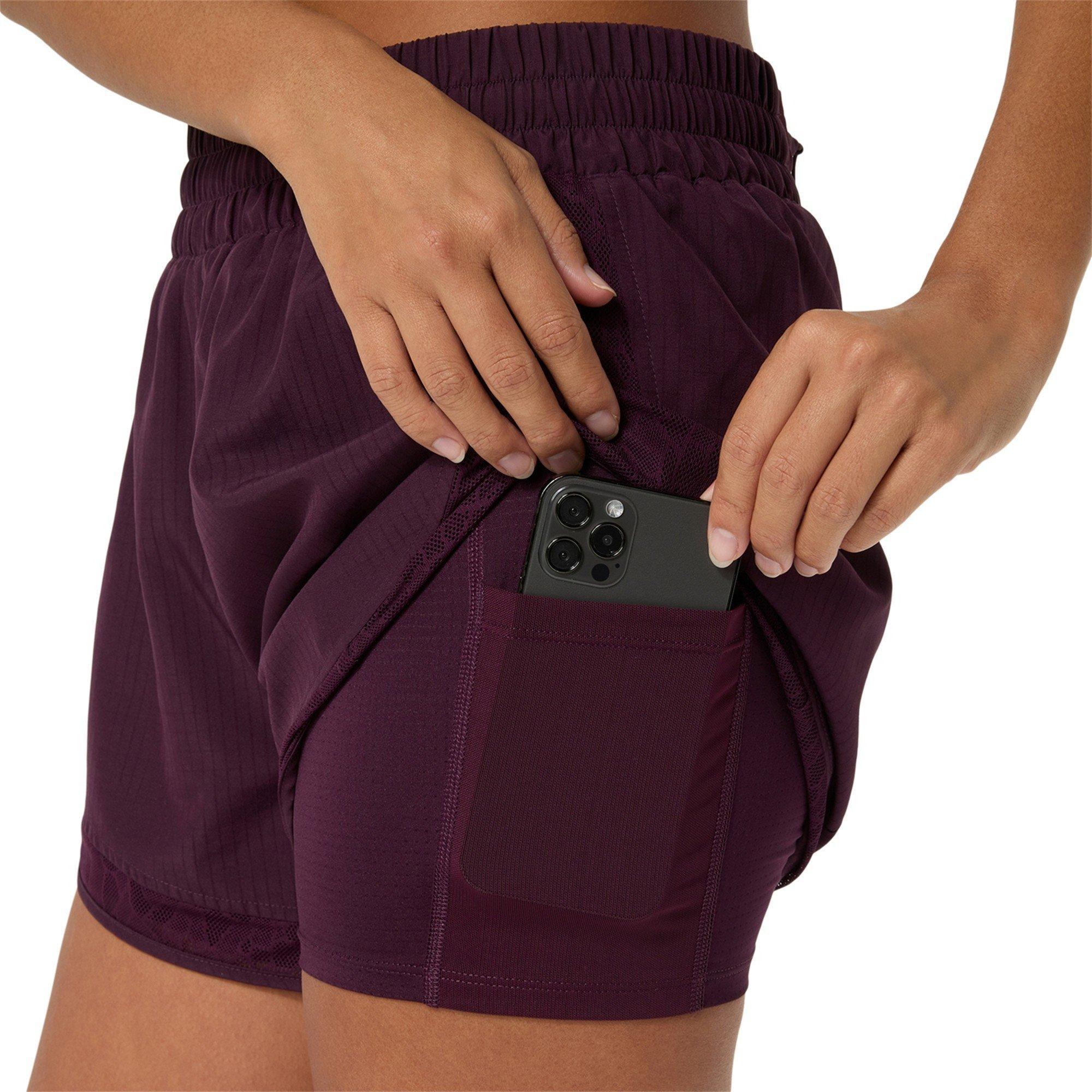 Melanzana Scura - Asics - Women's Nagino Running Shorts - 4
