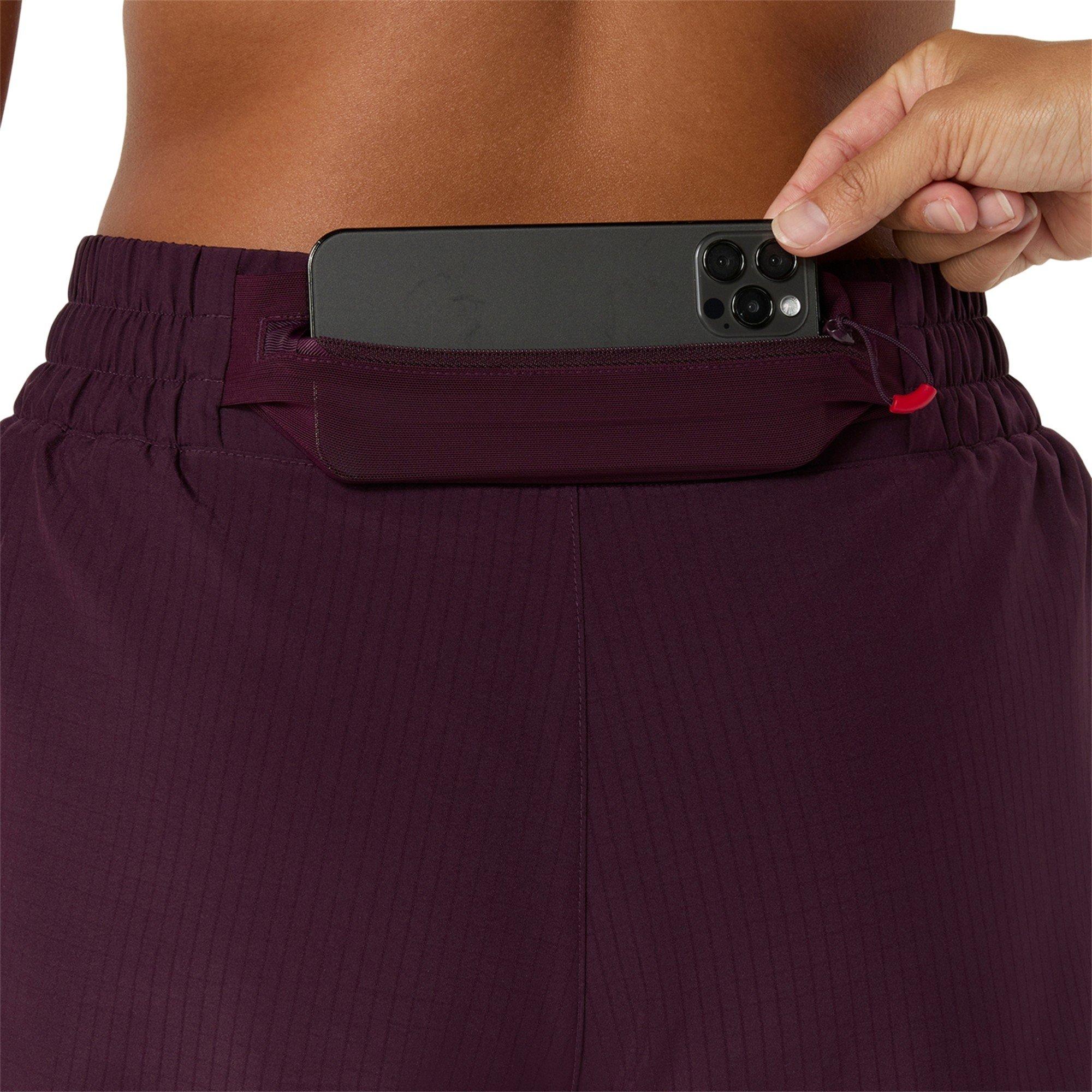 Melanzana Scura - Asics - Women's Nagino Running Shorts - 5