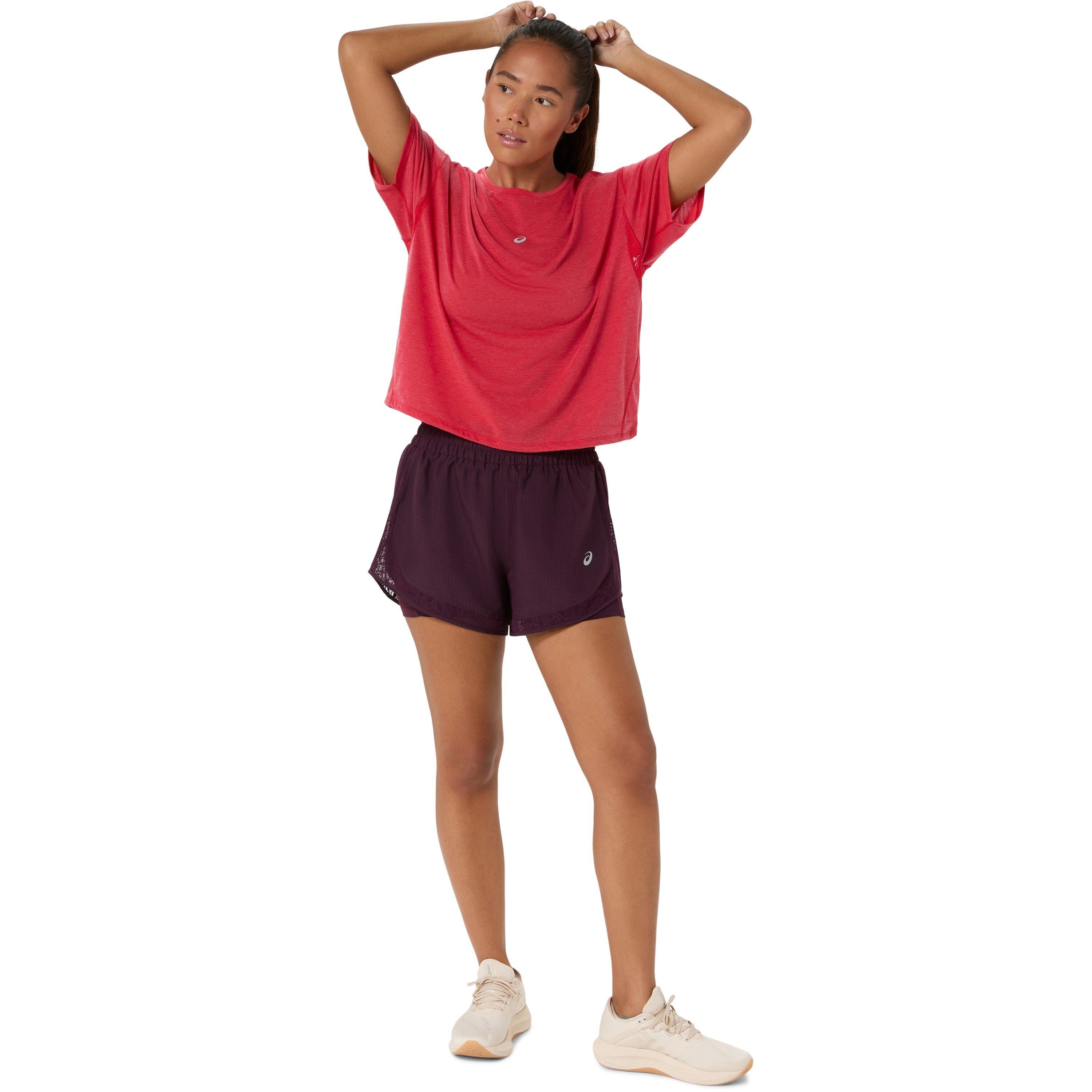 Melanzana Scura - Asics - Women's Nagino Running Shorts - 7