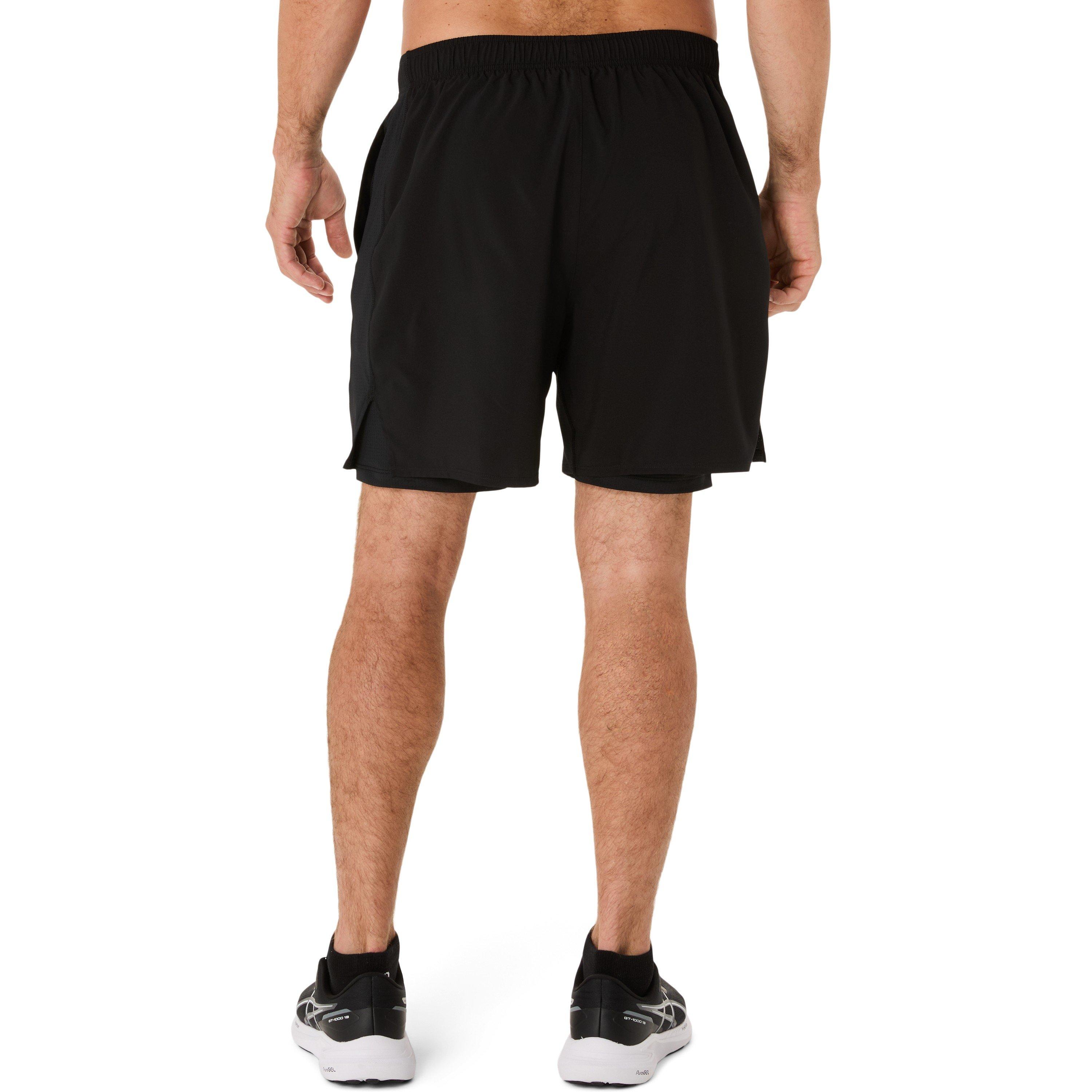 Zwart - Asics - Core 2-N-1 7in Short Running Mens - 2