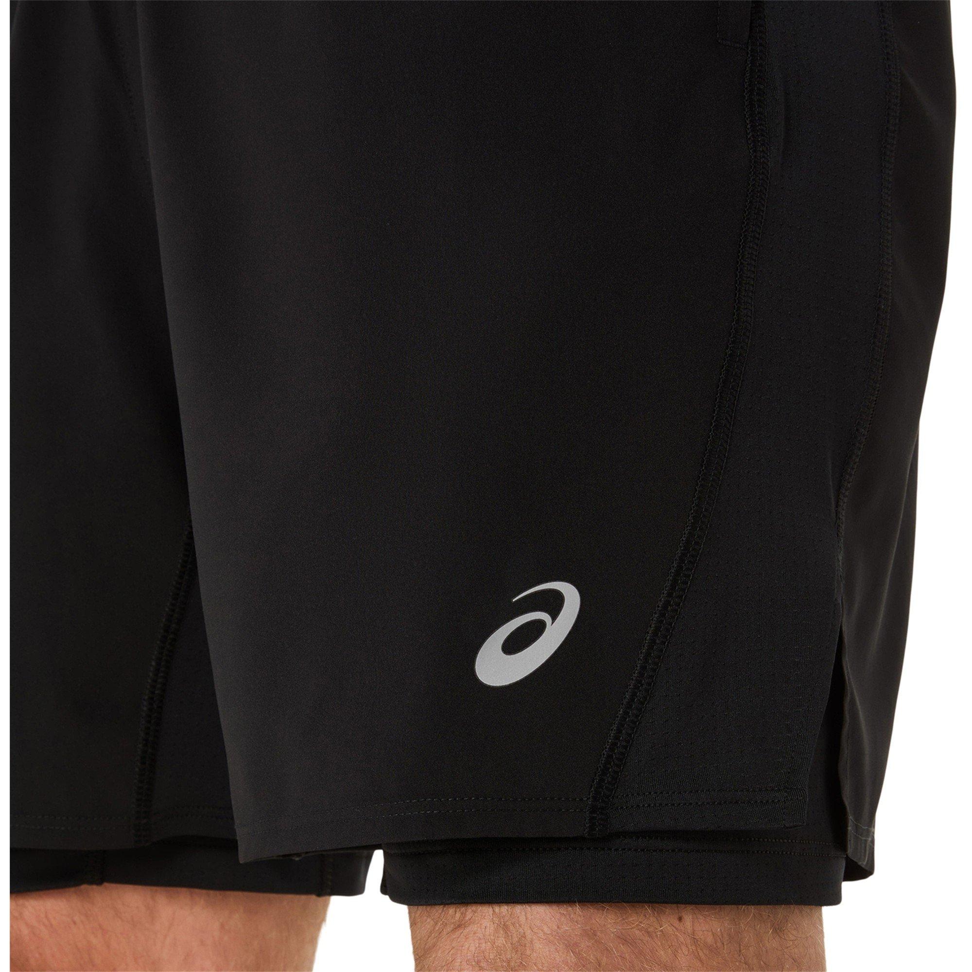 Zwart - Asics - Core 2-N-1 7in Short Running Mens - 3