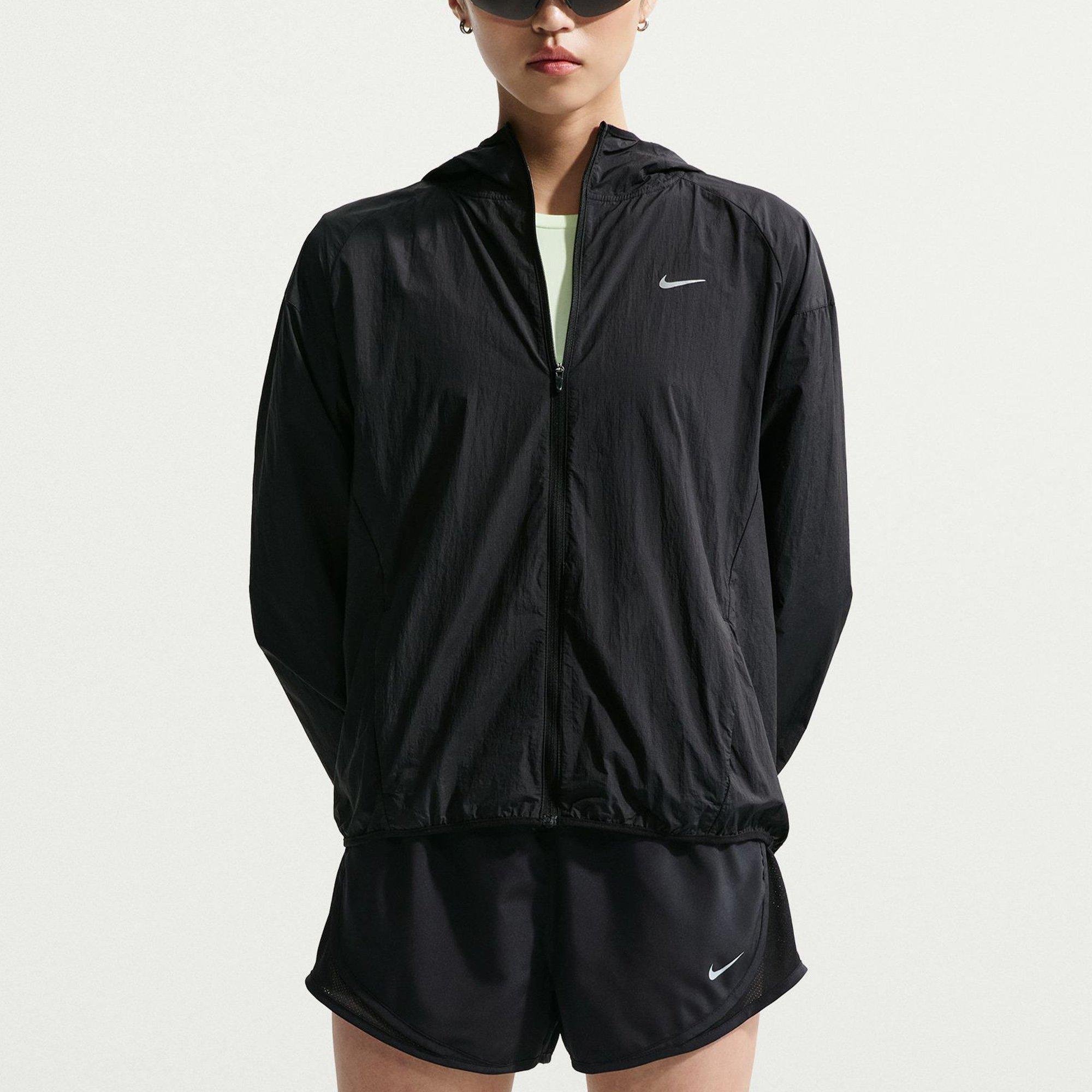 Black/R.Silver - Nike - Women's Tempo UV Running Jacket - 1
