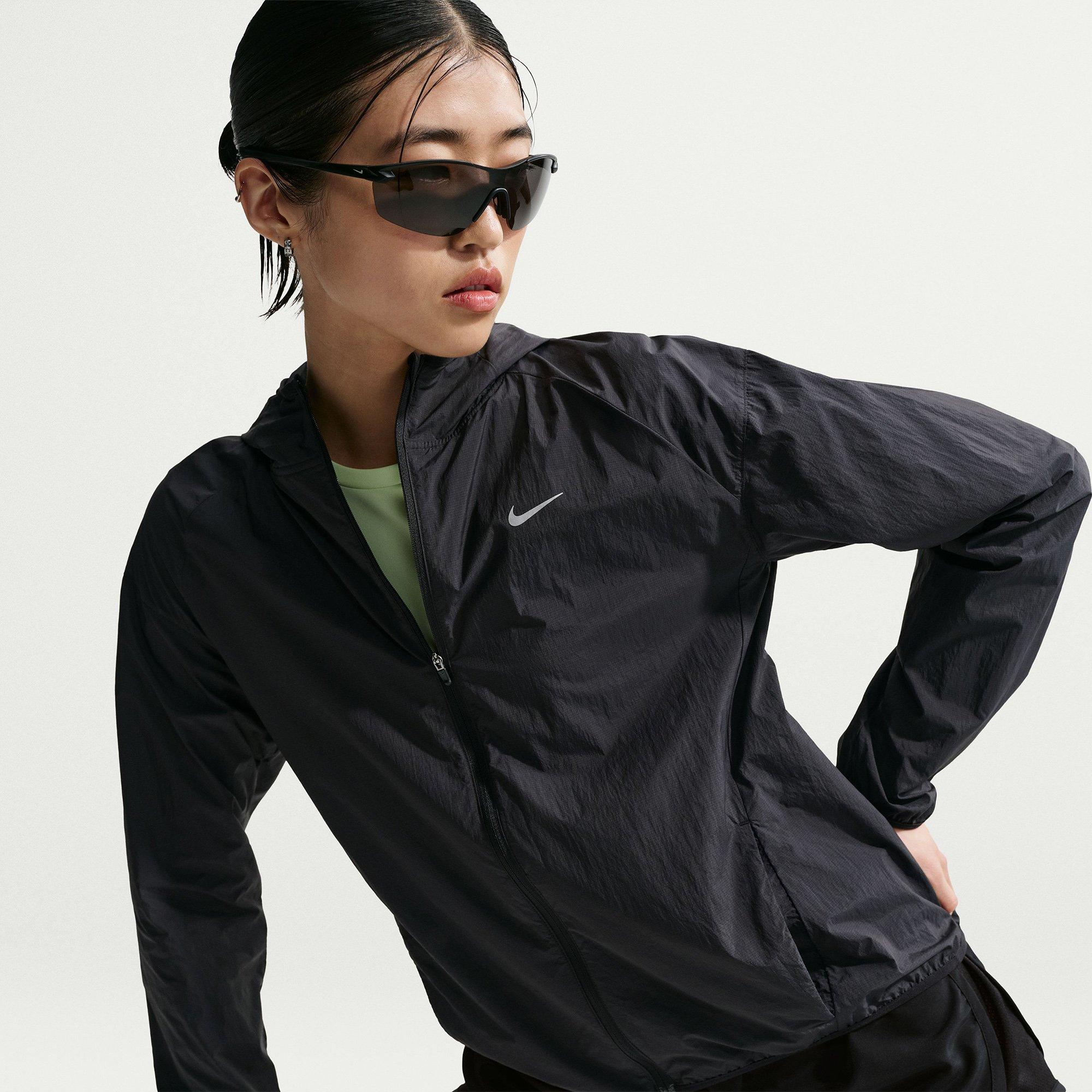 Black/R.Silver - Nike - Women's Tempo UV Running Jacket - 2