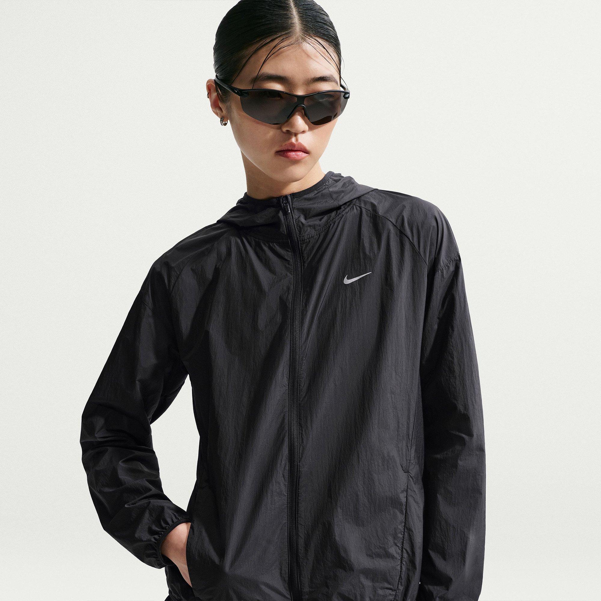 Black/R.Silver - Nike - Women's Tempo UV Running Jacket - 3
