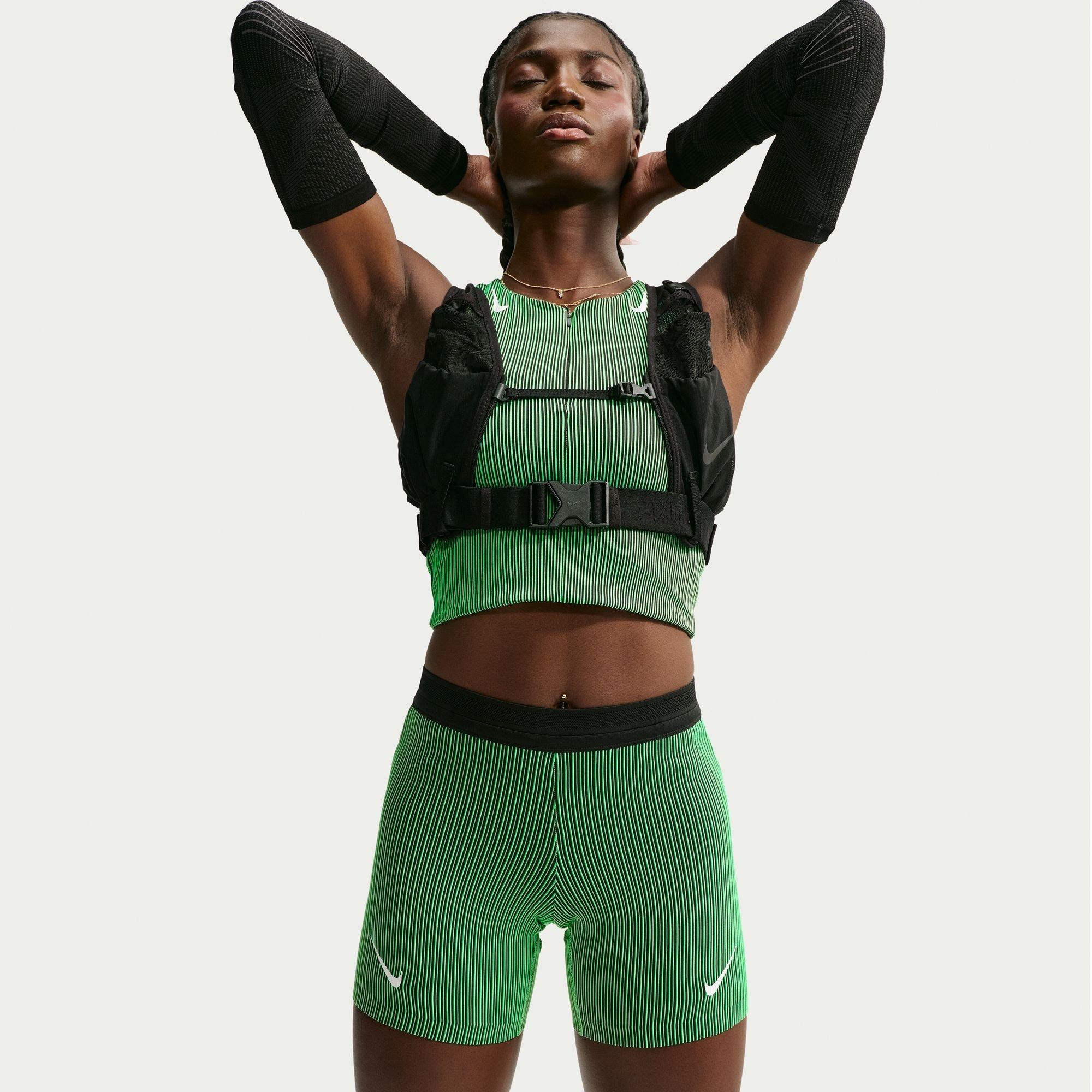 Illusion Green - Nike - Women's AeroSwift Compression Shorts - 1