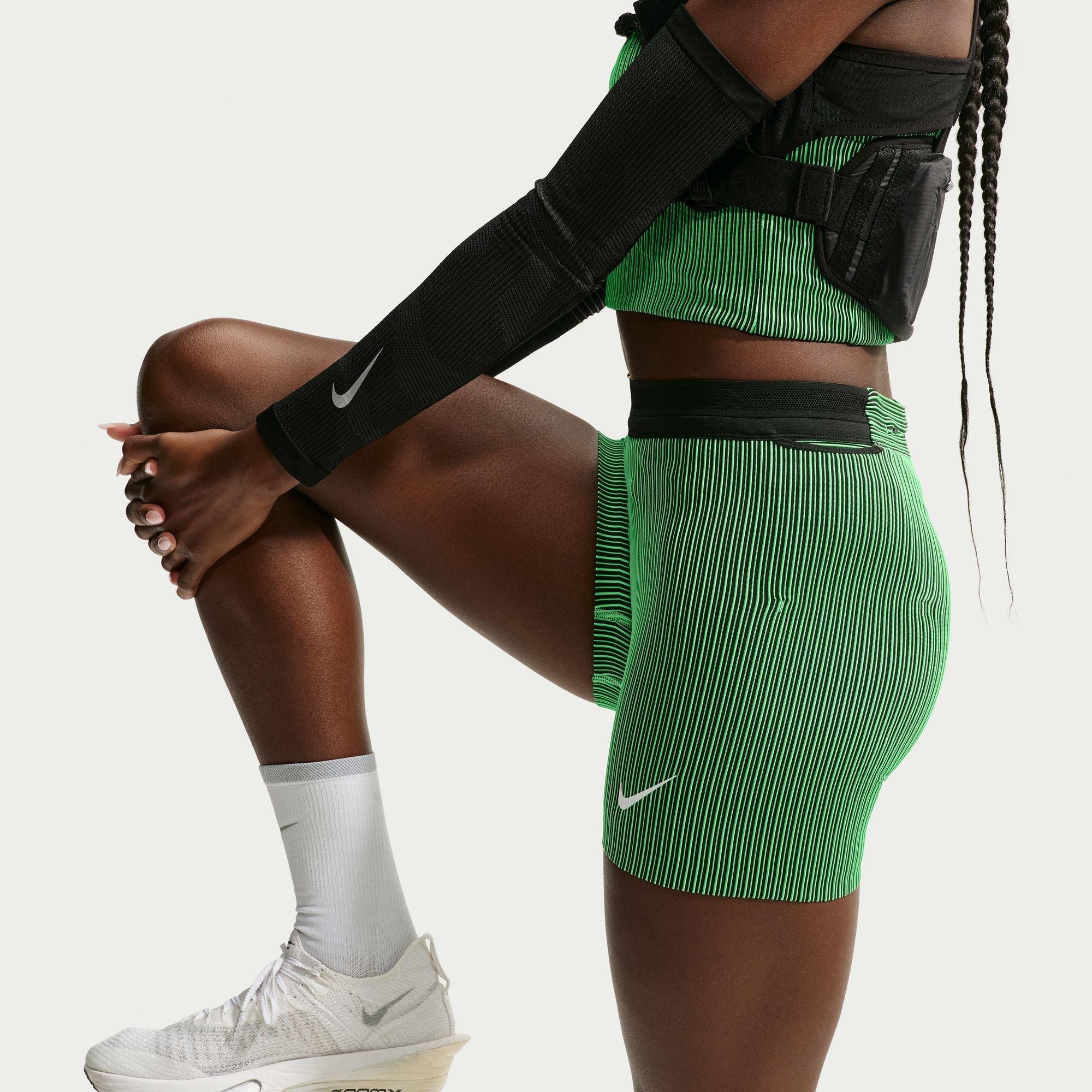 Illusion Green - Nike - Women's AeroSwift Compression Shorts - 3