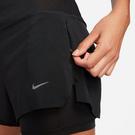 Noir - Nike - Dri-FIT Swift Women's Mid-Rise 3 2-in-1 Shorts - 4