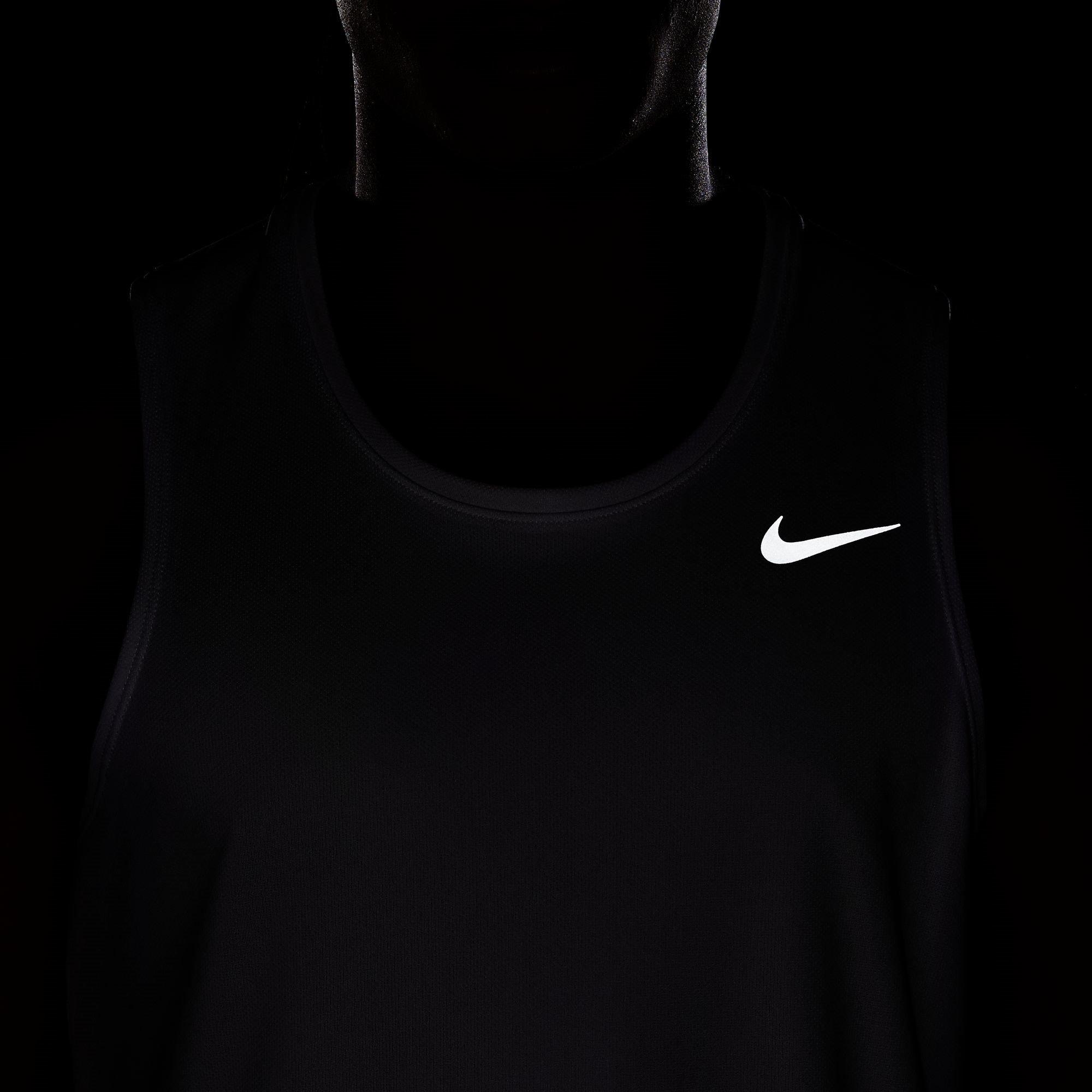Bijelo/Srebrno - Nike - Dri-FIT Miler Men's Running Tank - 12