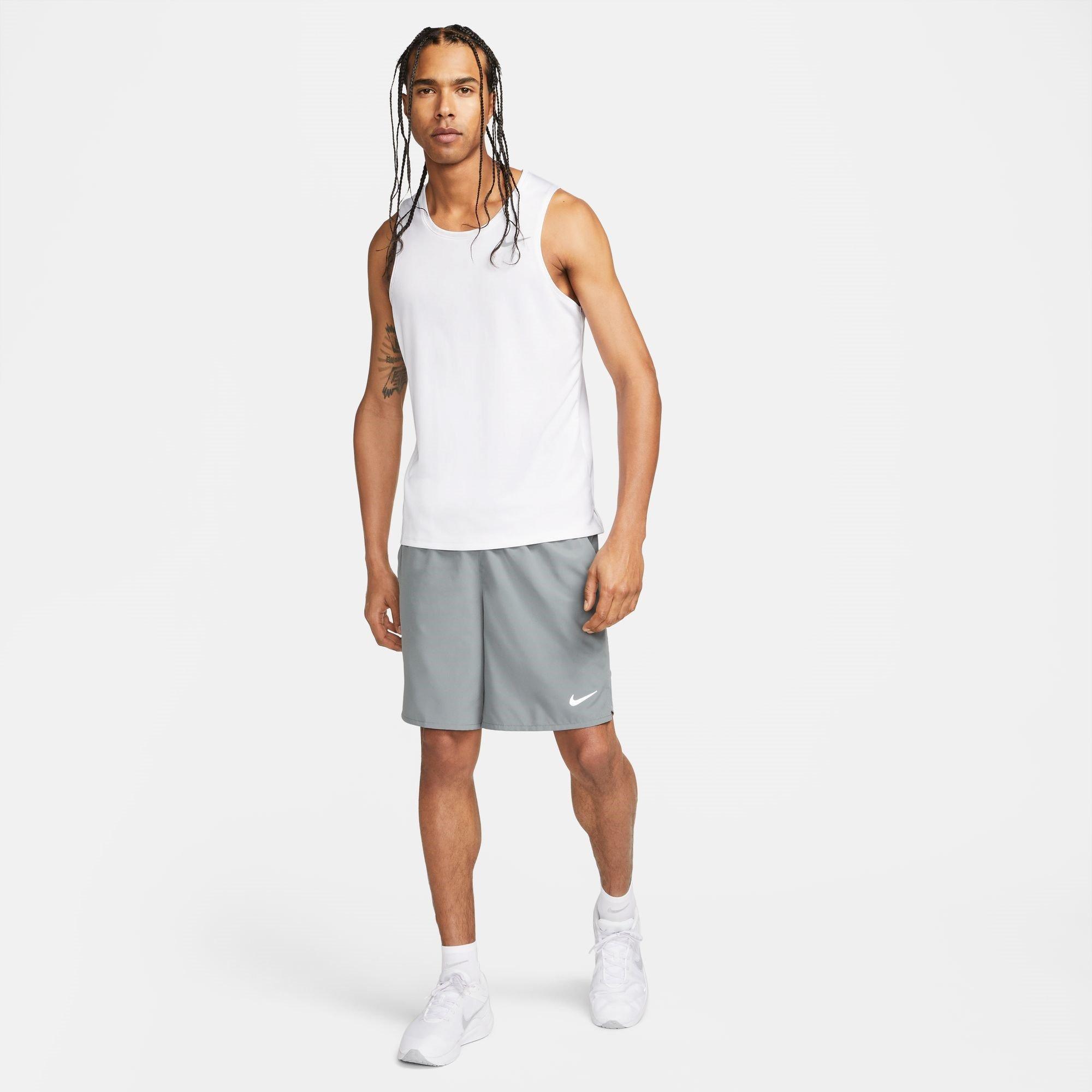 Bijelo/Srebrno - Nike - Dri-FIT Miler Men's Running Tank - 7