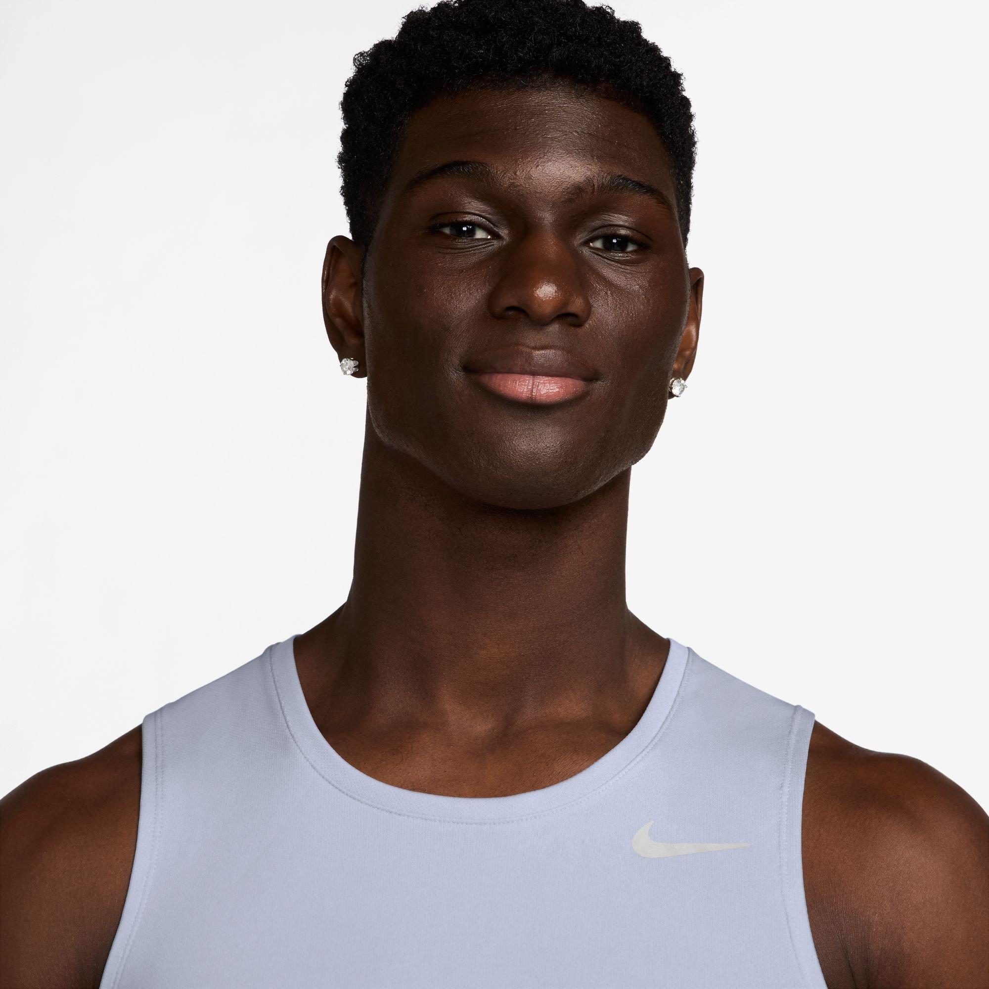 Ghost/Reflectiv - Nike - Dri-FIT Miler Men's Running Tank - 3