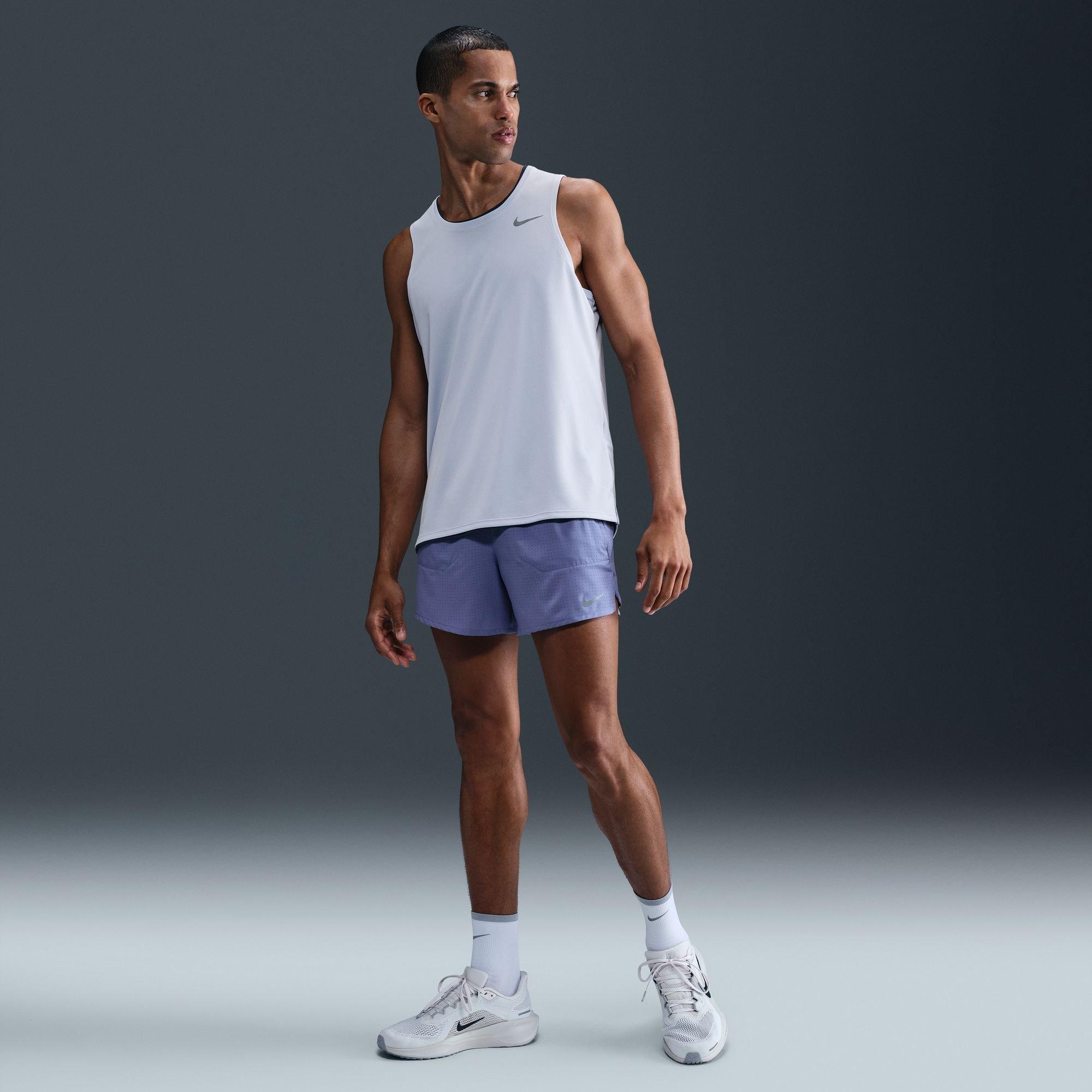 Ghost/Reflectiv - Nike - Dri-FIT Miler Men's Running Tank - 7