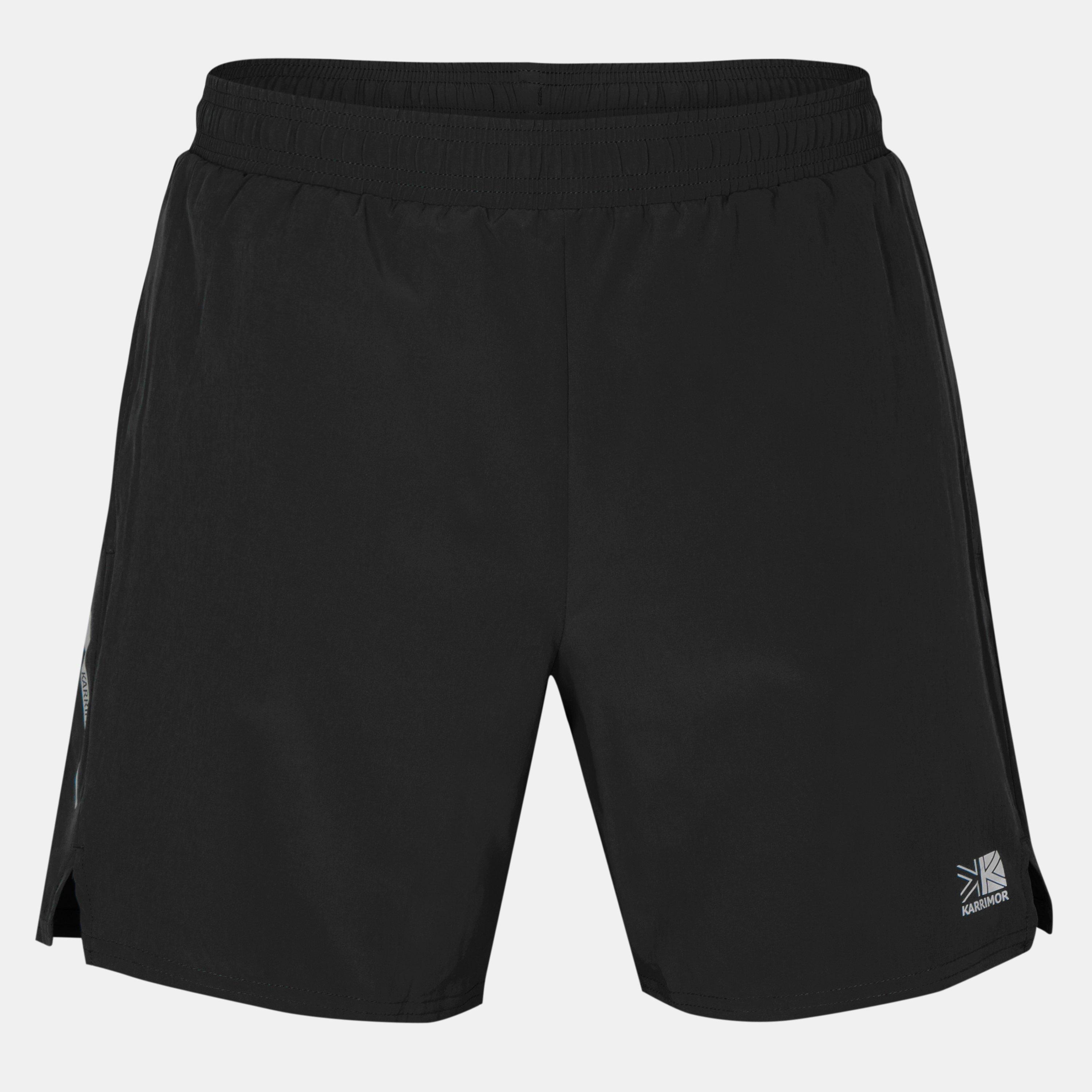 Black - Karrimor - 2 in 1 Running Shorts Mens - 1