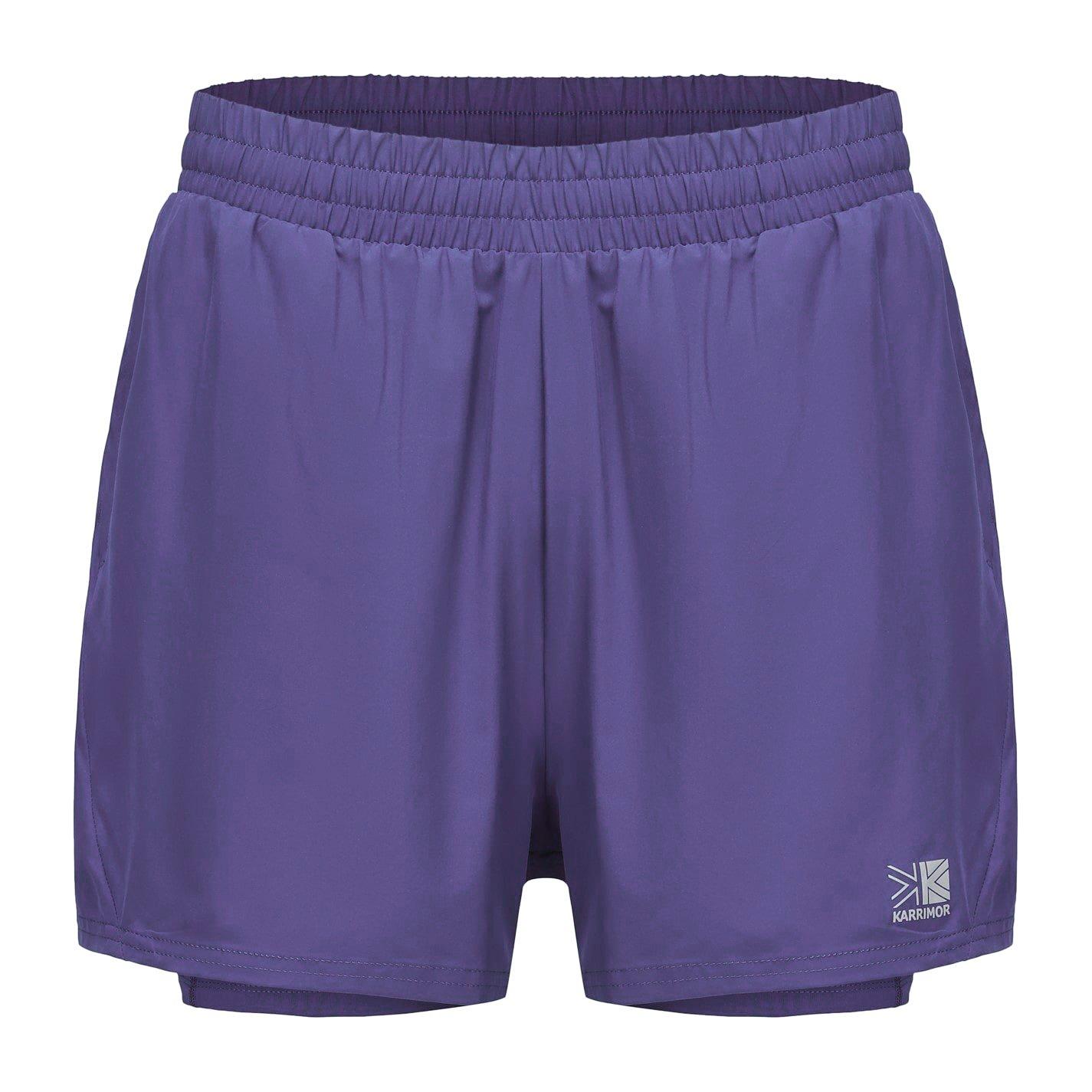 Karrimor Women's 2 In 1 Running Shorts - Liberty Purple - 8 (36)