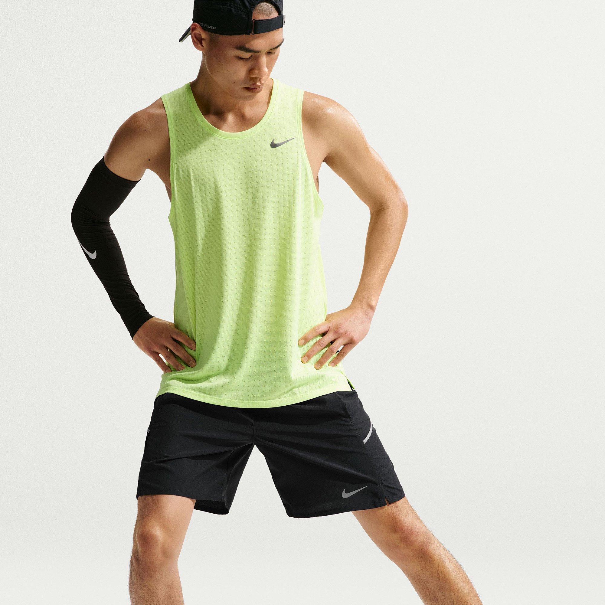 Black/R.Silver - Nike - Men's Miler Performance Running Shorts - 2