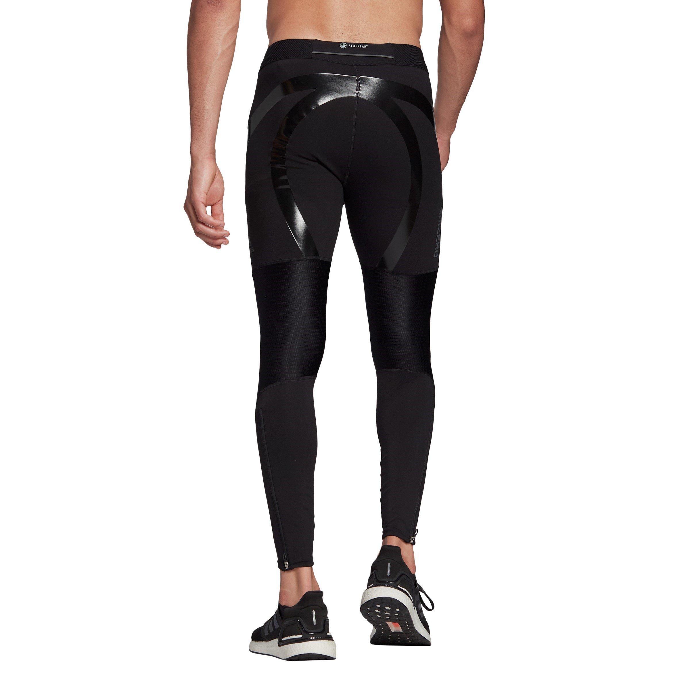 Zwart - adidas - Adizero Mens Running Tights - 3