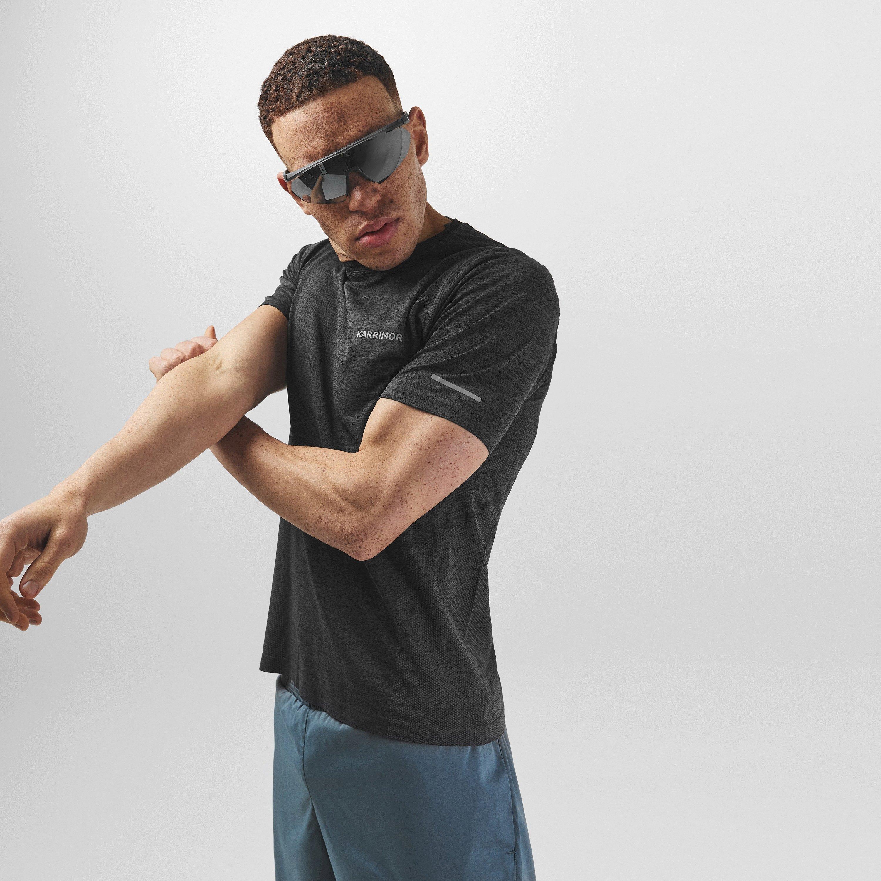 Black Marl - Karrimor - XLite Mens Running Short Sleeve Top - 3