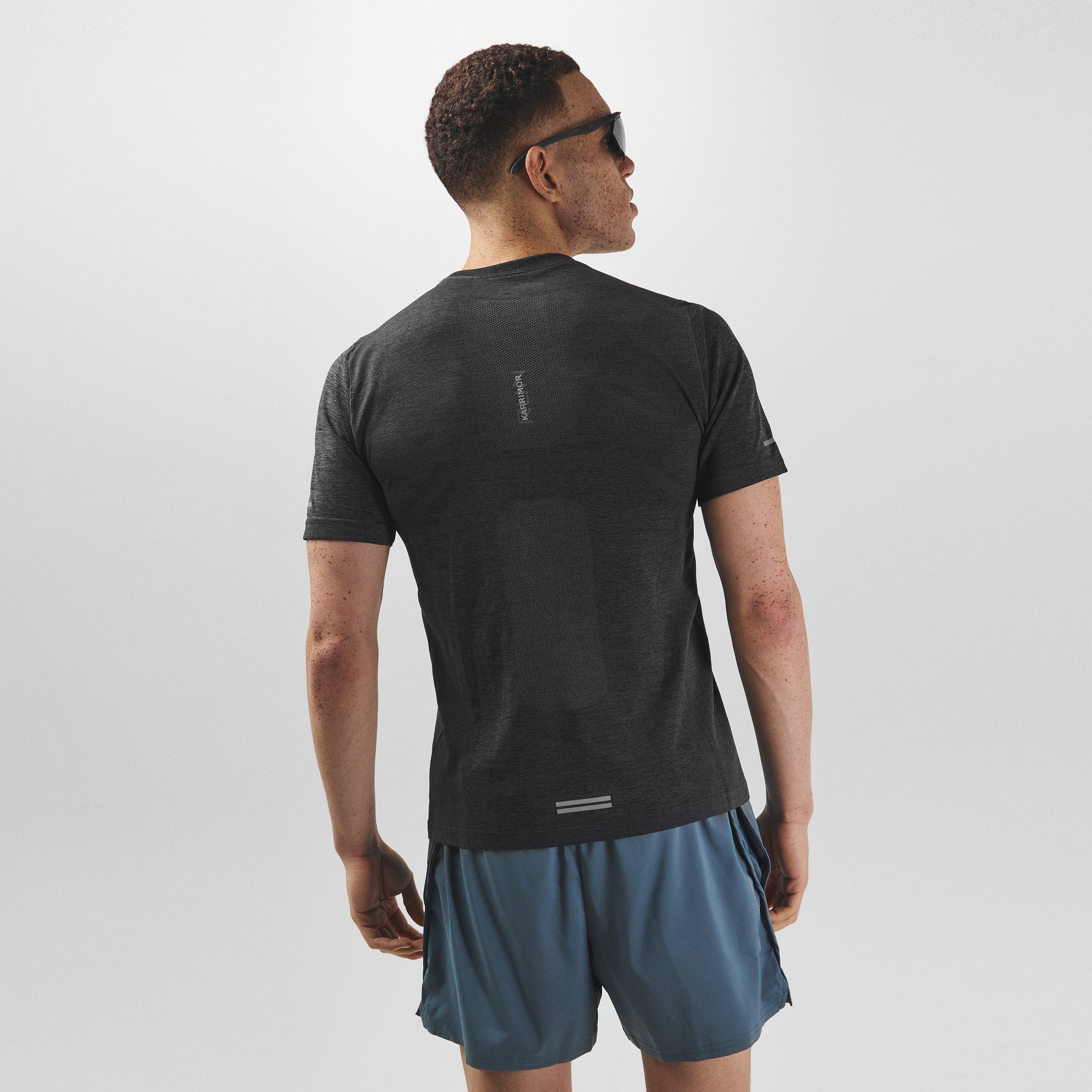 Black Marl - Karrimor - XLite Mens Running Short Sleeve Top - 4
