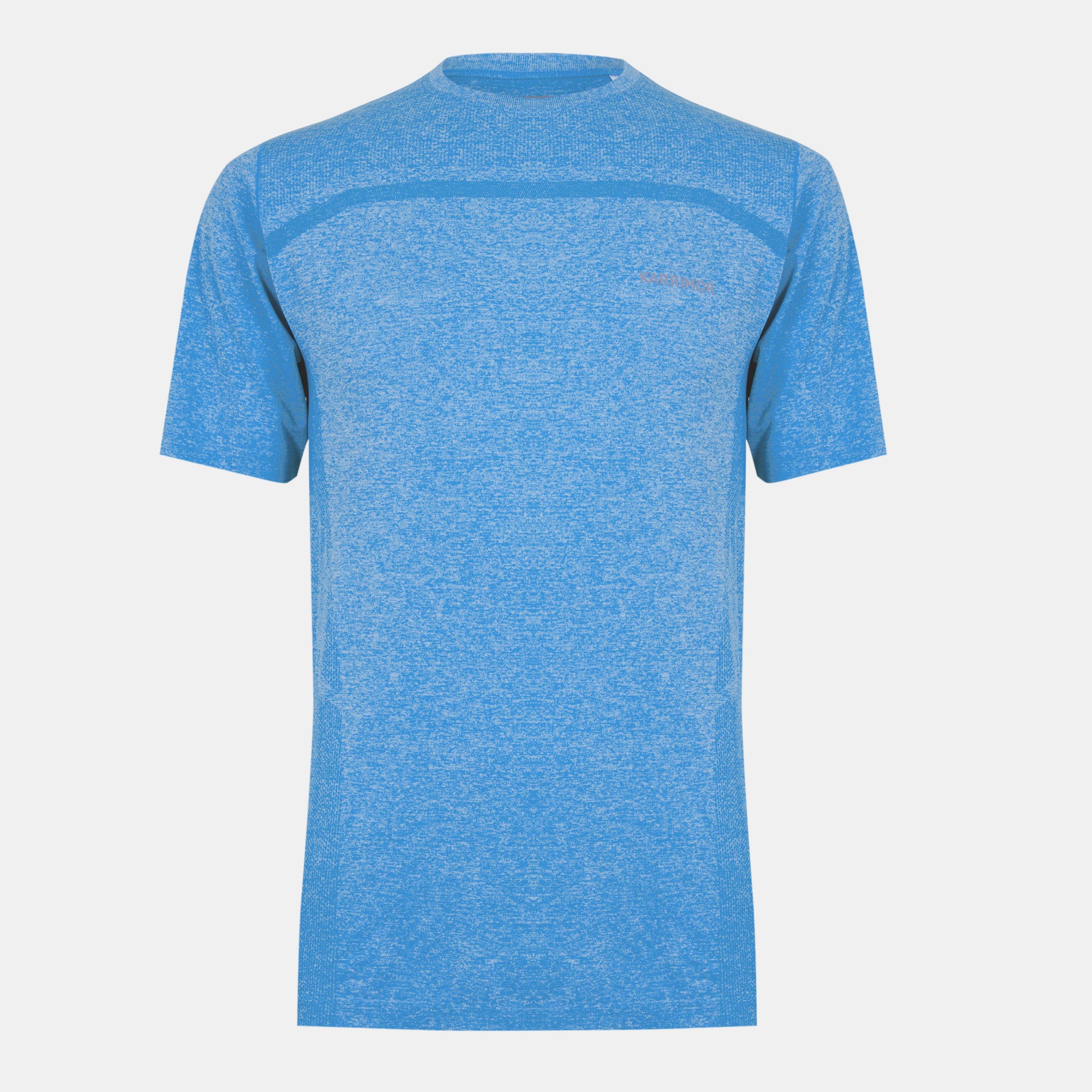 Karrimor Men's Xlite Running Short Sleeve Top - Blue Marl - S