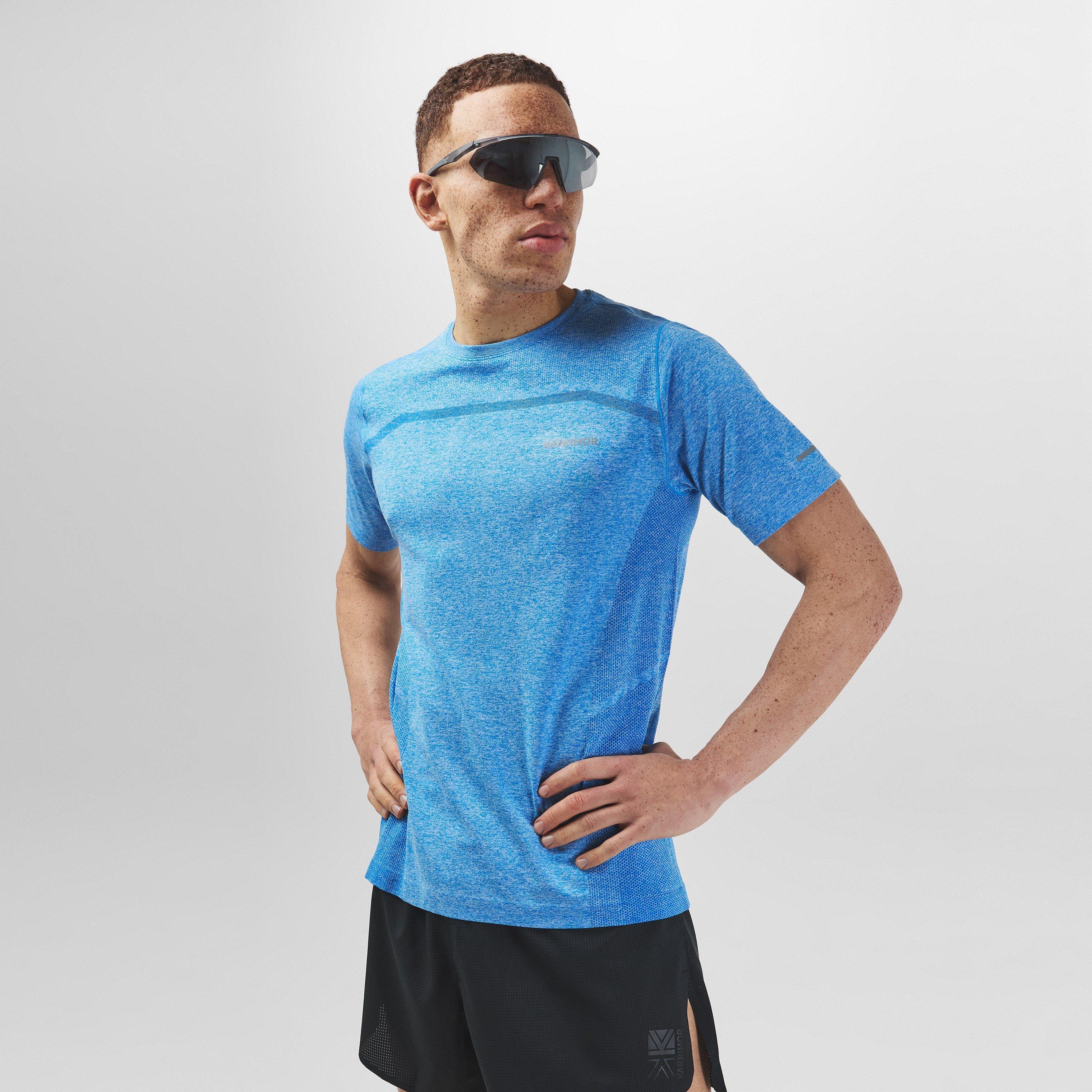 Blue Marl - Karrimor - XLite Mens Running Short Sleeve Top - 3