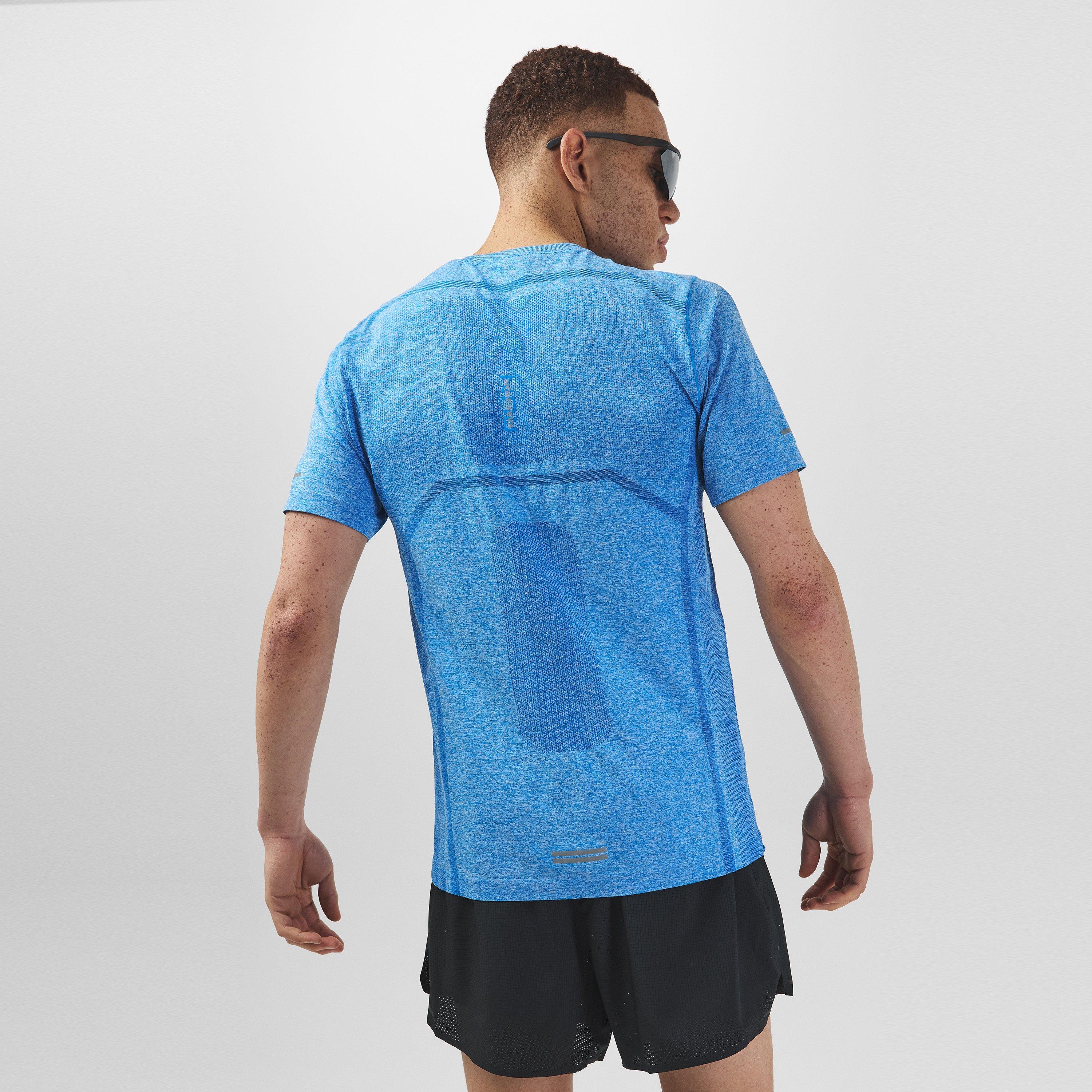 Blue Marl - Karrimor - XLite Mens Running Short Sleeve Top - 4