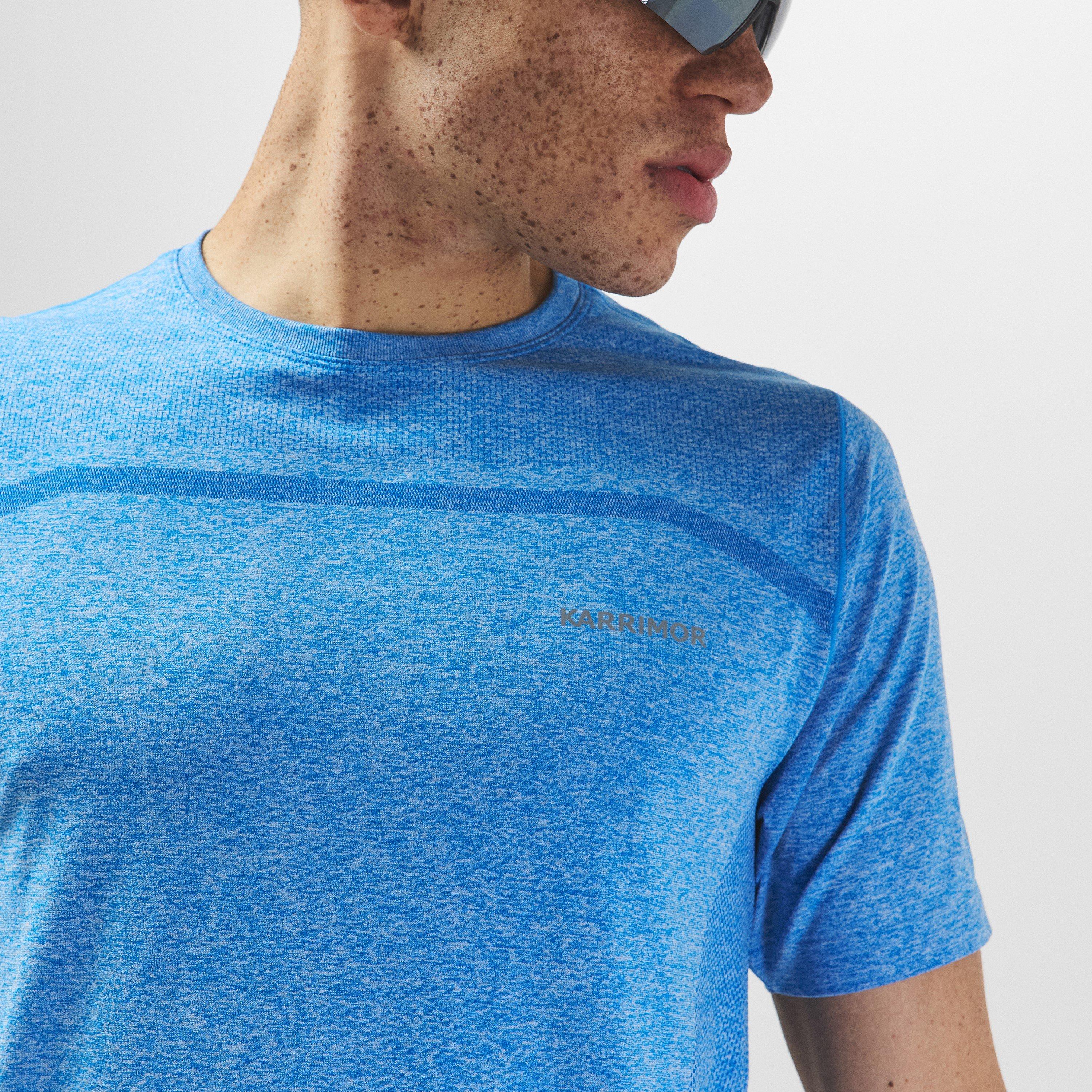 Blue Marl - Karrimor - XLite Mens Running Short Sleeve Top - 6