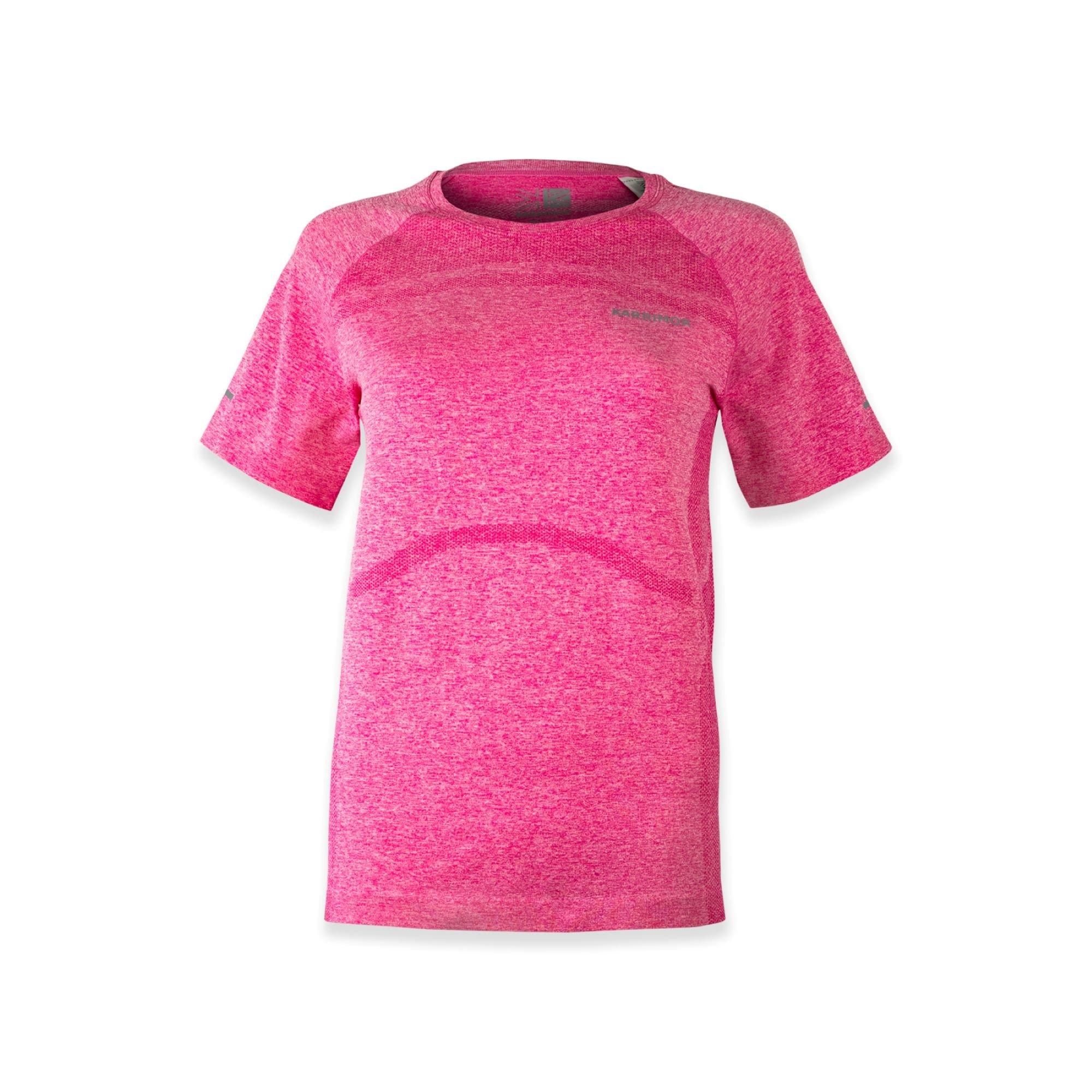 Karrimor Women's Xlite Seamless Running T-Shirt - Pink Marl - 16 (44)