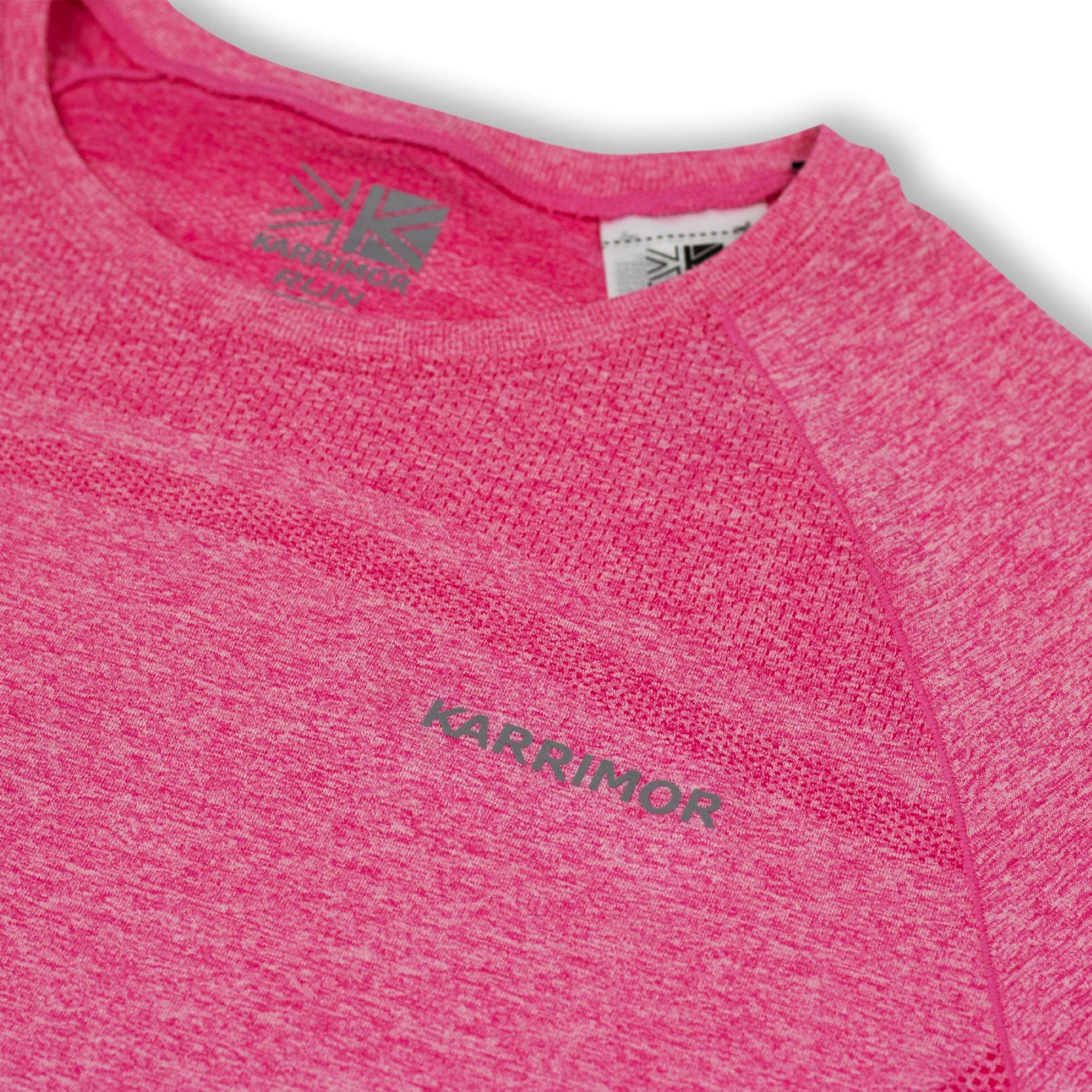 Pink Marl - Karrimor - XLite Ladies Seamless Running T-shirt - 3