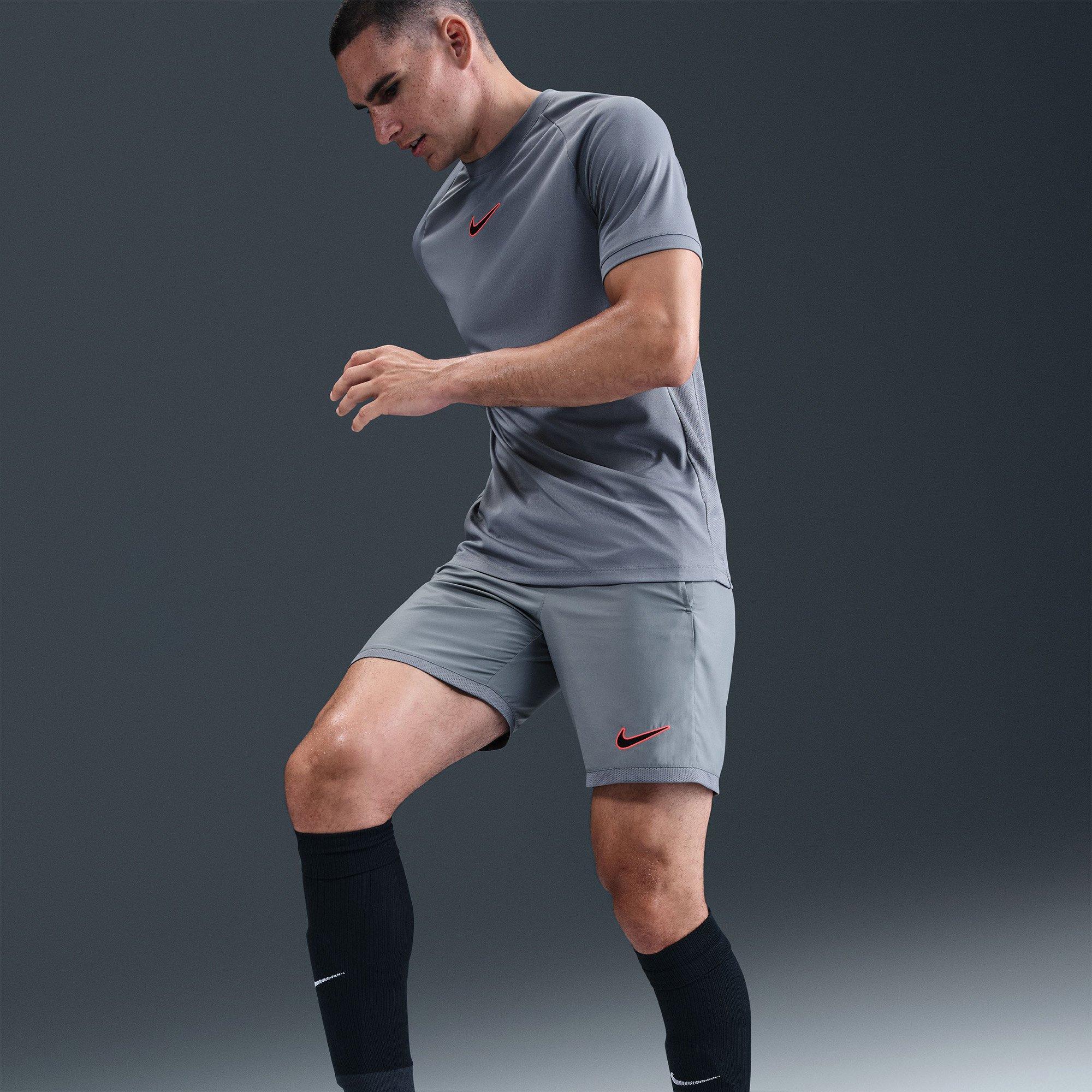 Grey/Red - Nike - Academy Mens Shorts - 2