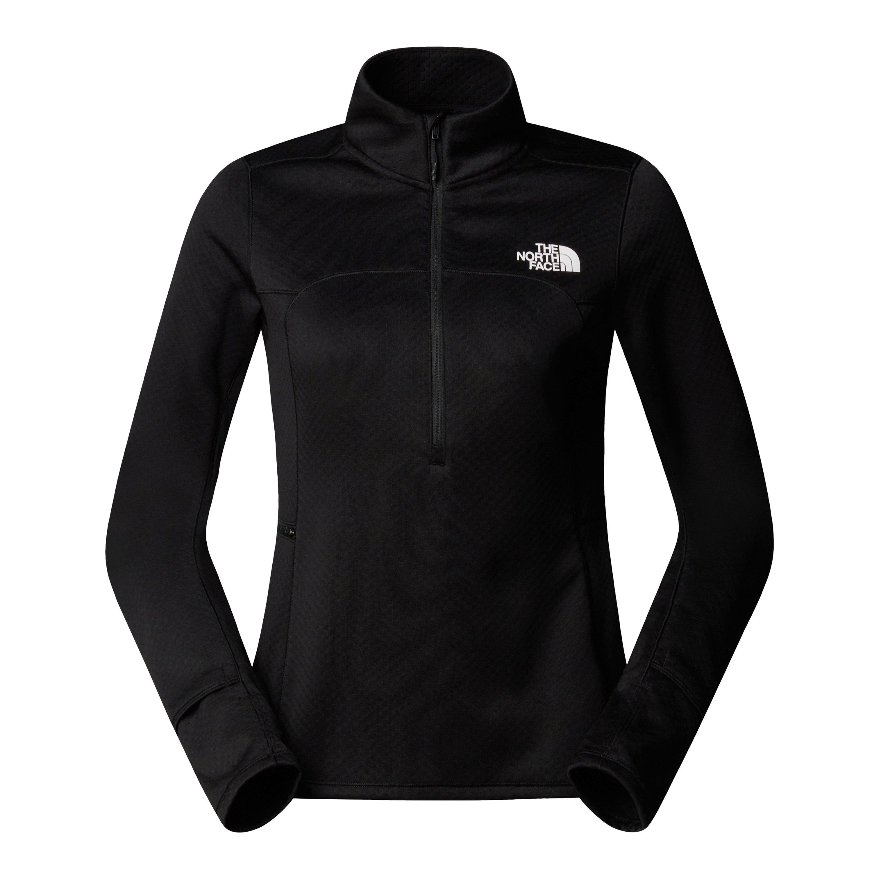 Black - The North Face - Womens Winter Warm Pro 1/4 Zip Running Top Mens - 1