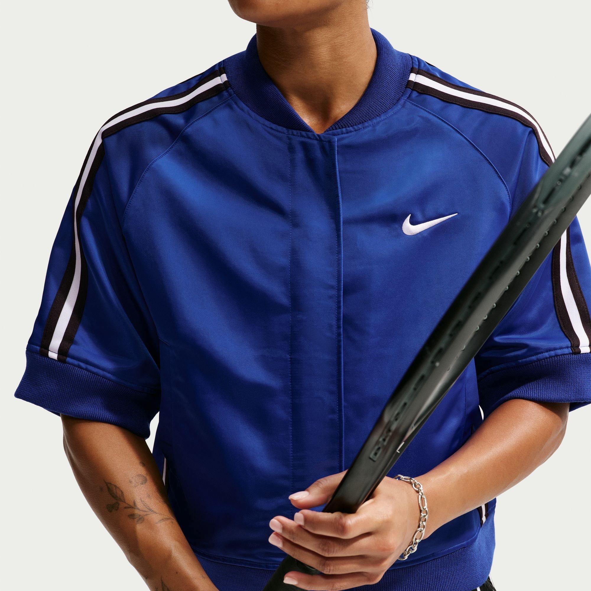 Royal/White - Nike - Women's Slam Tennis Jacket - 3