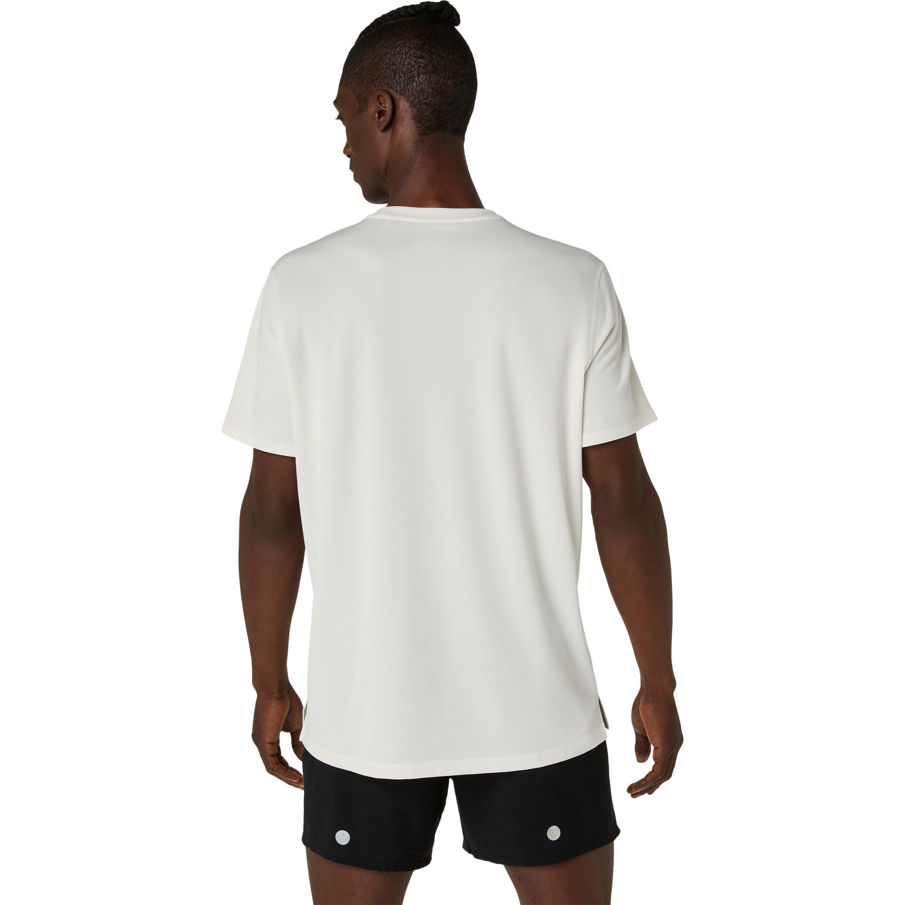 Cream - Asics - Men's Fuji Logo Short Sleeve Running T-Shirt - 2