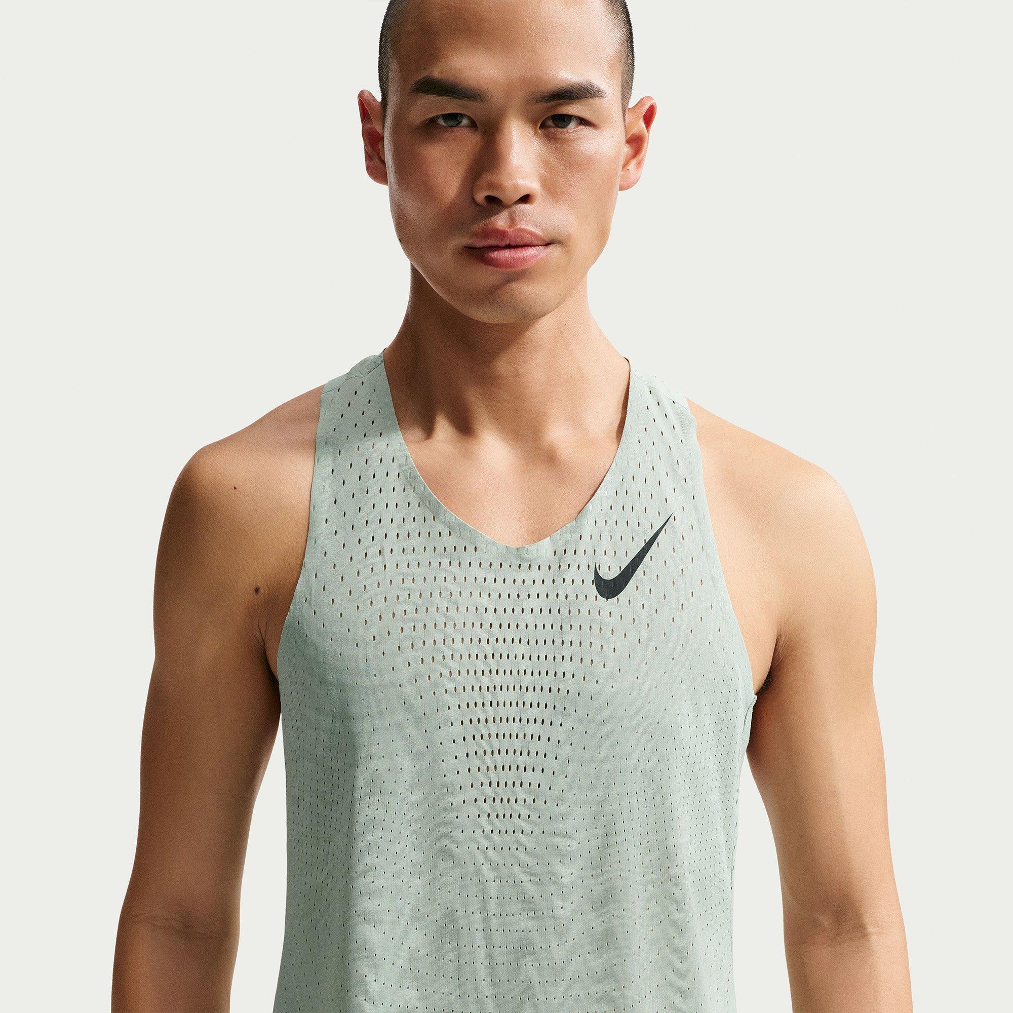 Steam/Black - Nike - Men's Aero Performance Running Vest - 3