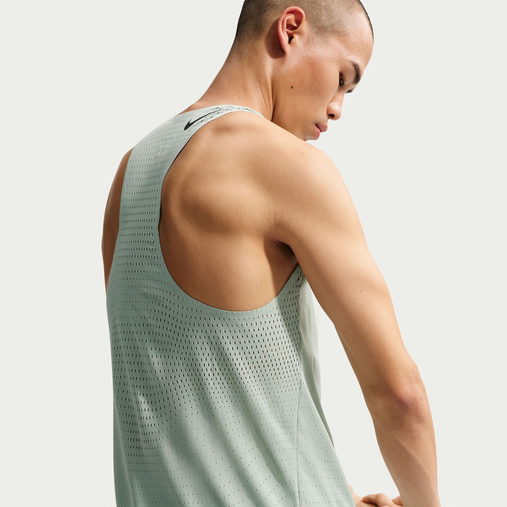 Steam/Black - Nike - Men's Aero Performance Running Vest - 4