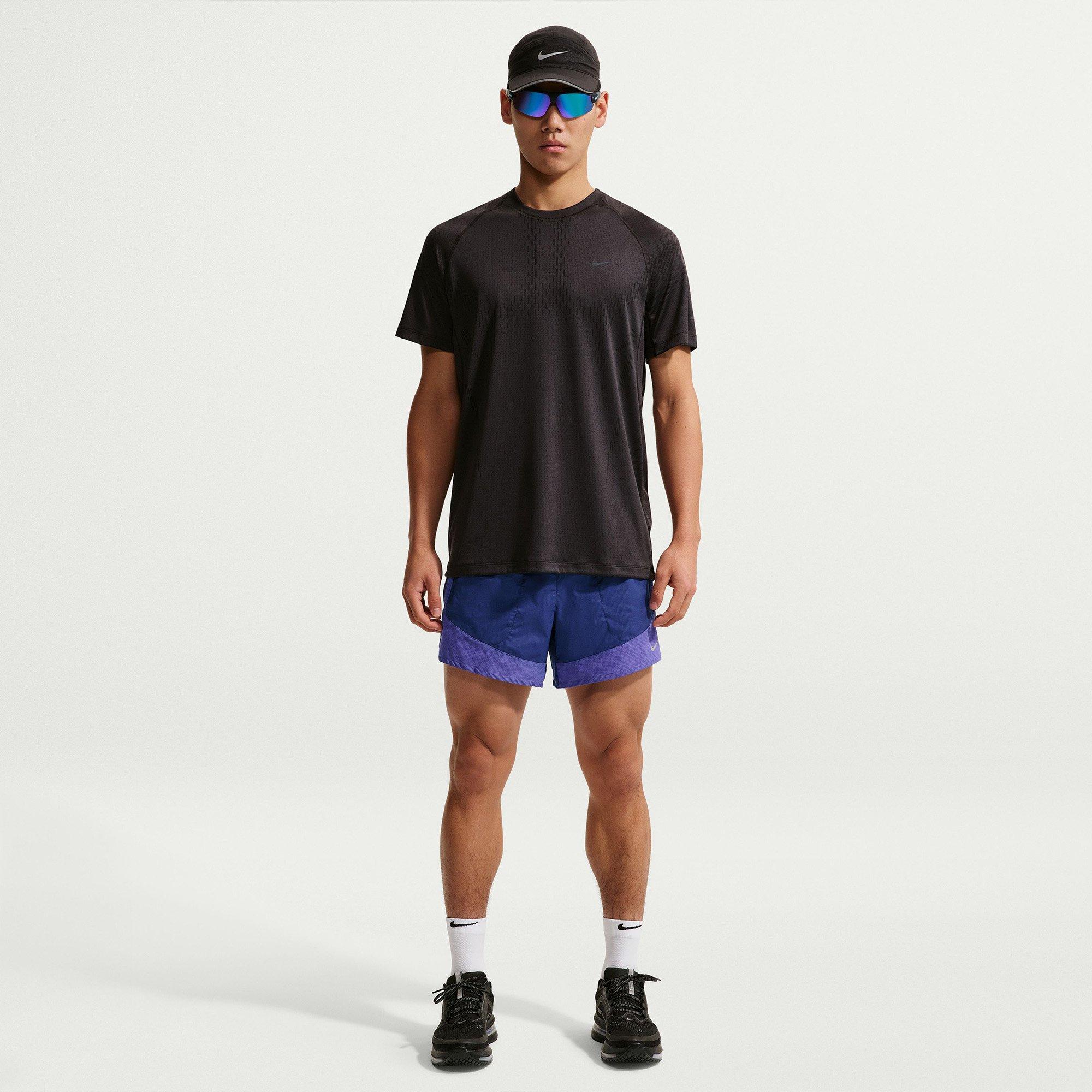 Roy Blue/Silver - Nike - Men's Stride Performance Running Shorts - 4