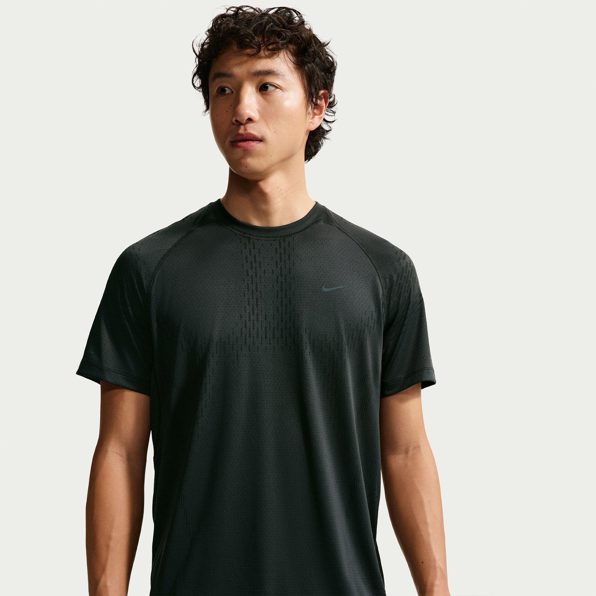Off Noir/Black - Nike - Men's Stride Short Sleeve Performance Running Top - 3