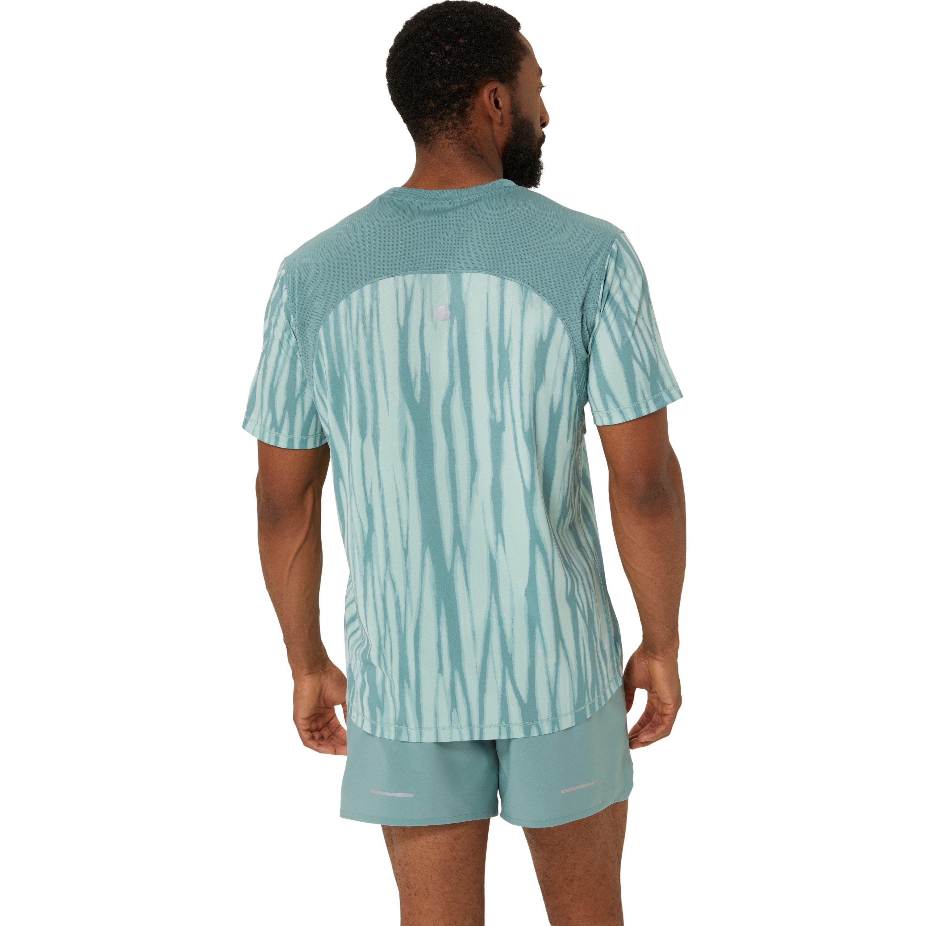 Azul-petróleo - Asics - All Over Print Men's SS Running Top - 2