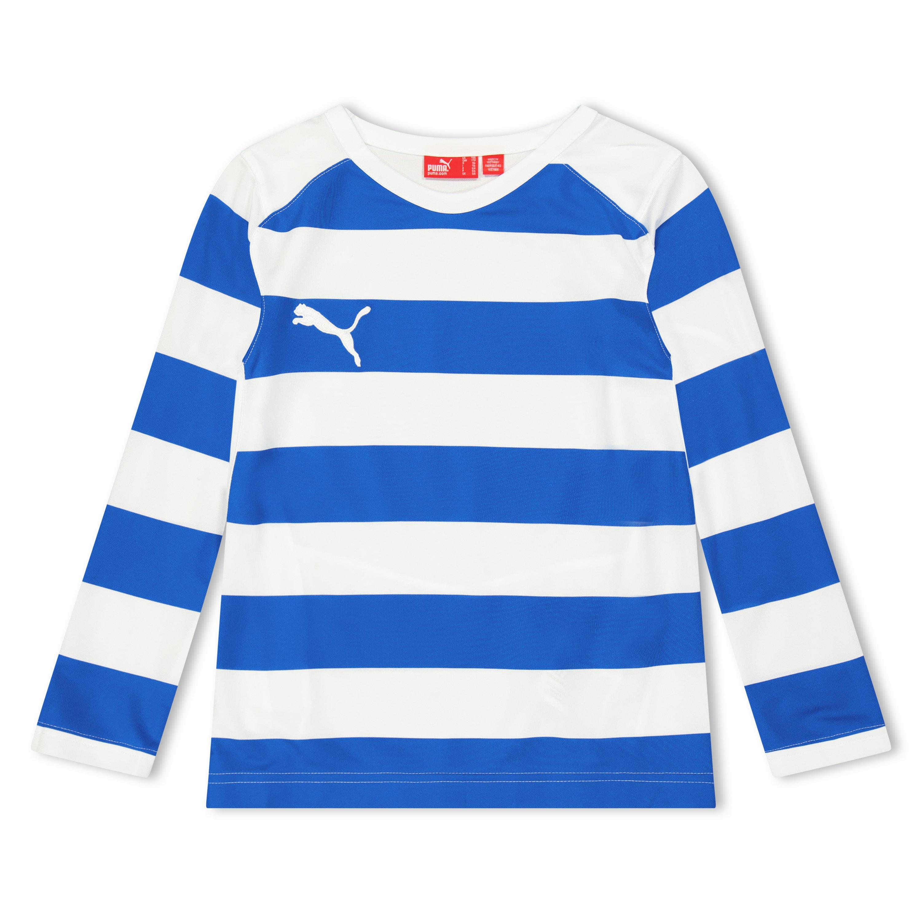 Puma  Boy Hooped Ls Tee Infants - Blue - 5-6 Yrs
