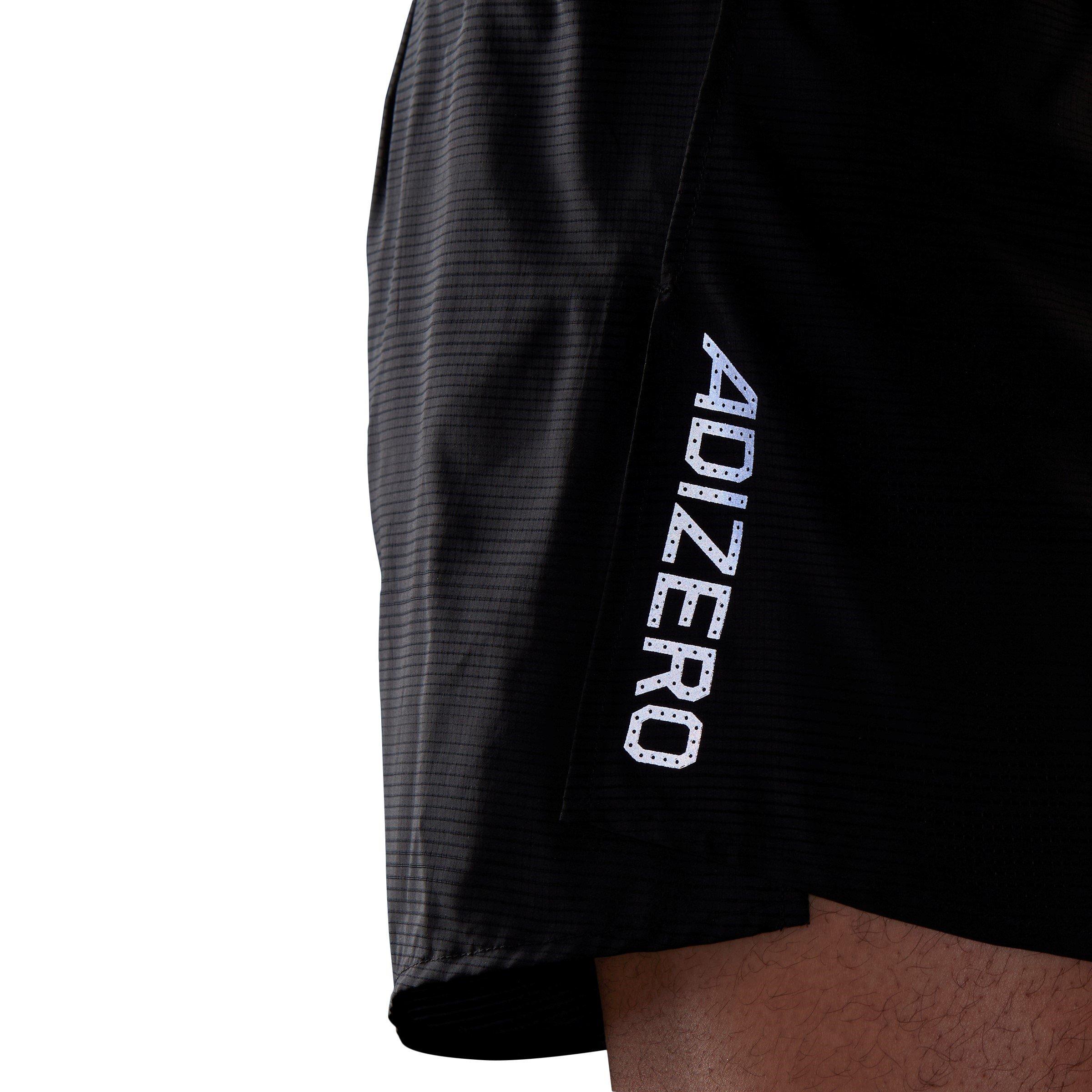 Schwarz - adidas - Adizero Engineered Running Shorts - 5