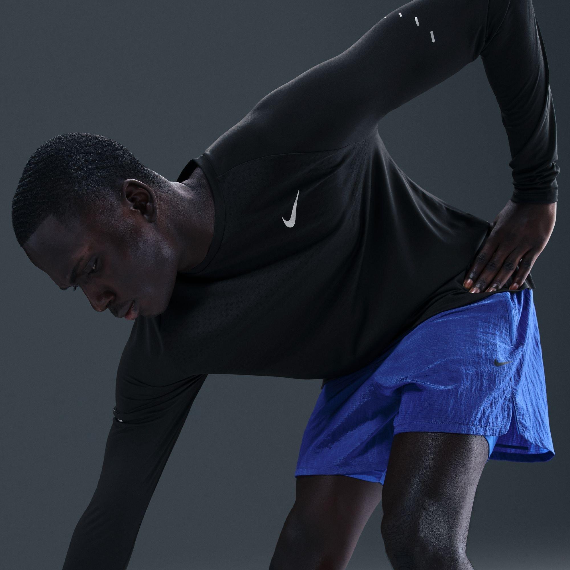Black - Nike - Nike Stride 5 LS Tee Sn64 - 11