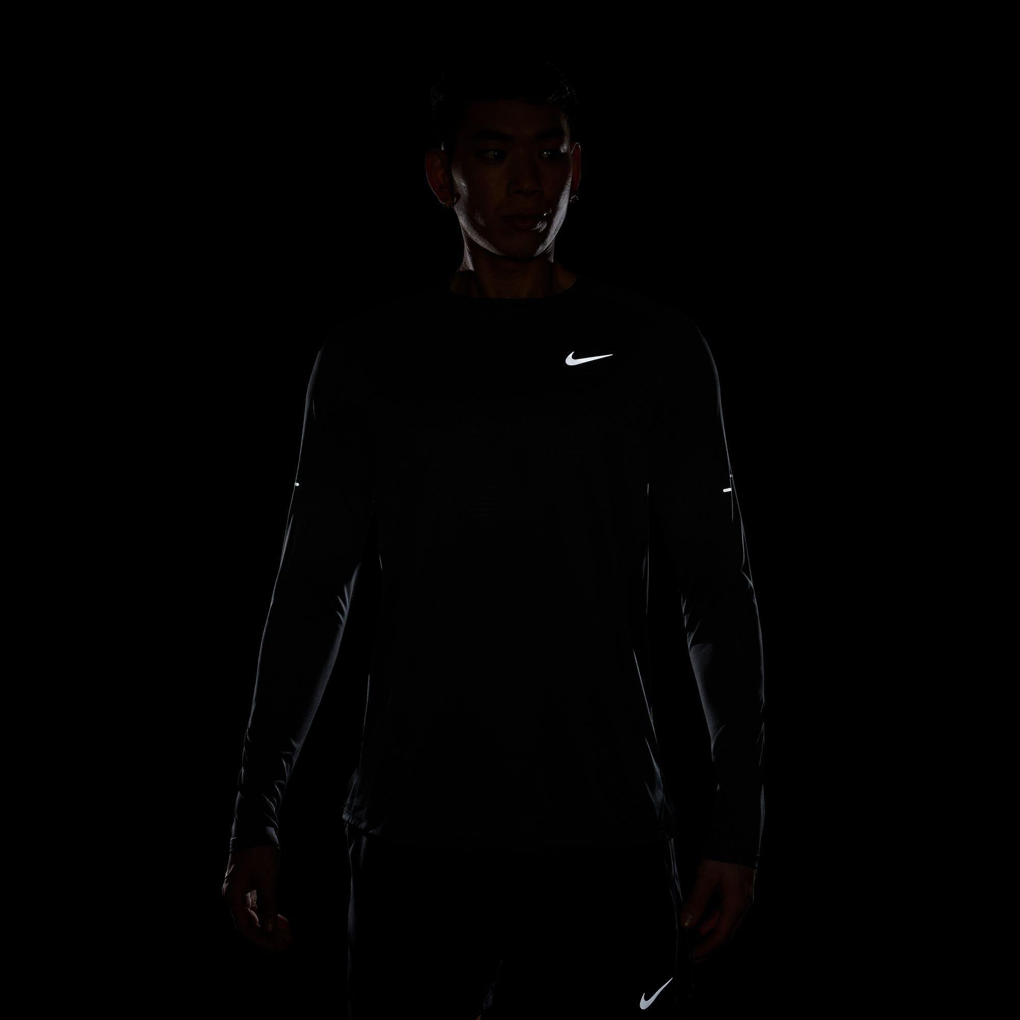Black - Nike - Nike Stride 5 LS Tee Sn64 - 6