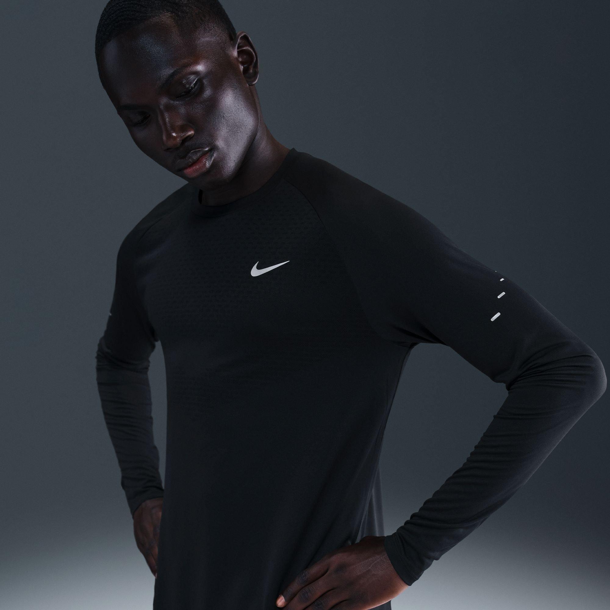 Black - Nike - Nike Stride 5 LS Tee Sn64 - 9