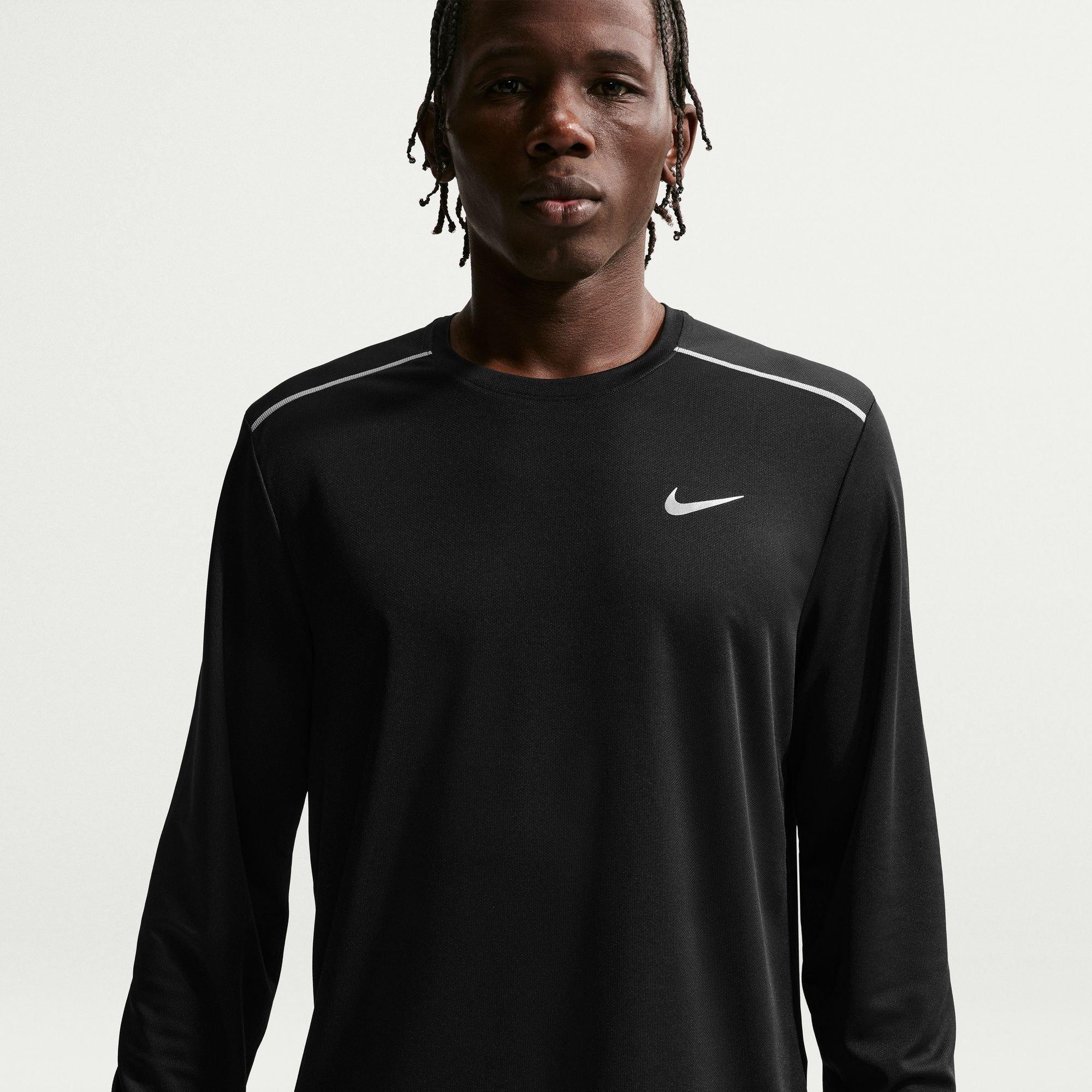 Nike Men's Miler Ls Tee Sn64 - Black - L