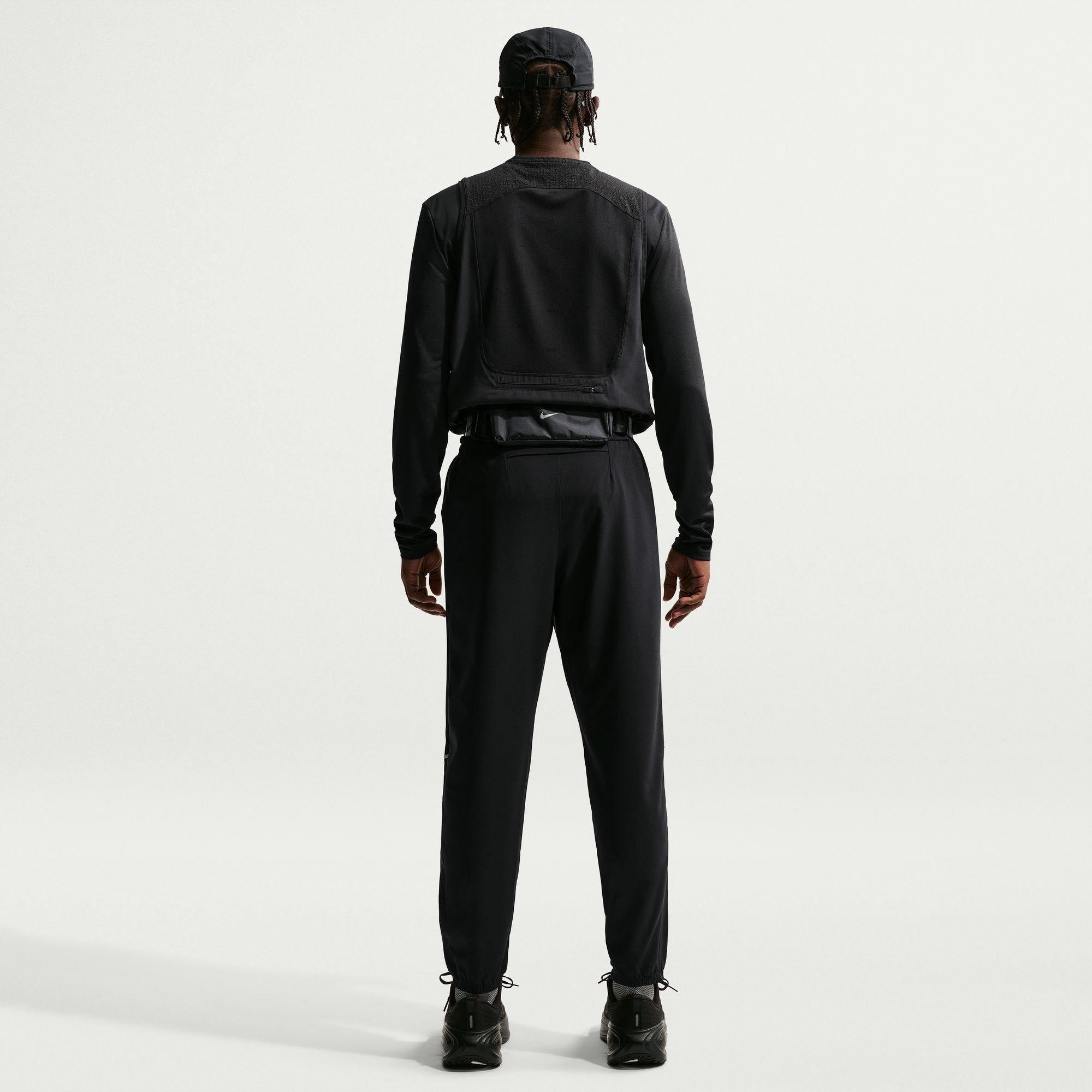 Crna/Odbojnik - Nike - Men's Miler Woven Performance Tracksuit Bottoms - 7