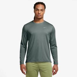 Nike Miler Mens Dri FIT UV Long Sleeve Running Top