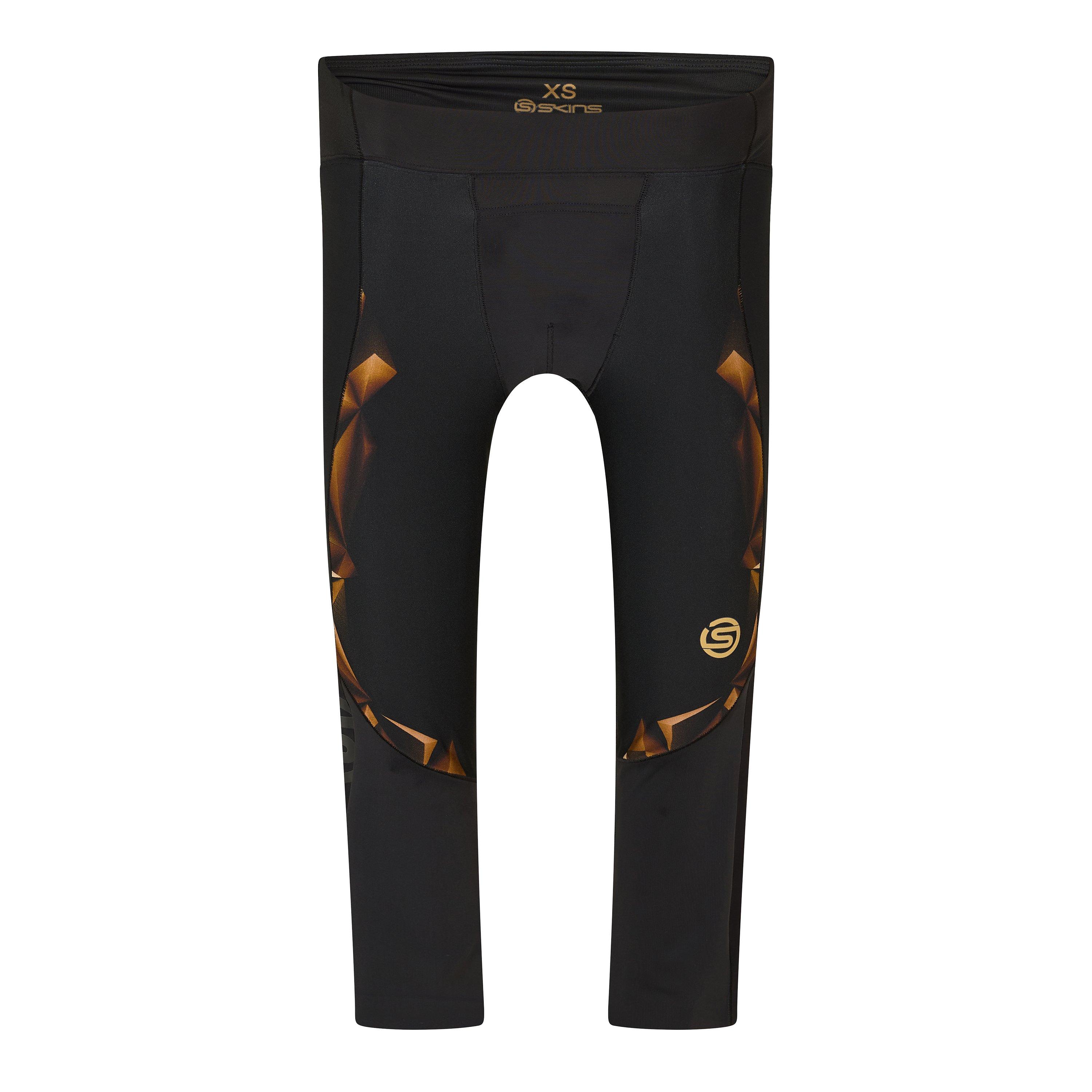 Skins Men's A400 3/4 - Black - Small