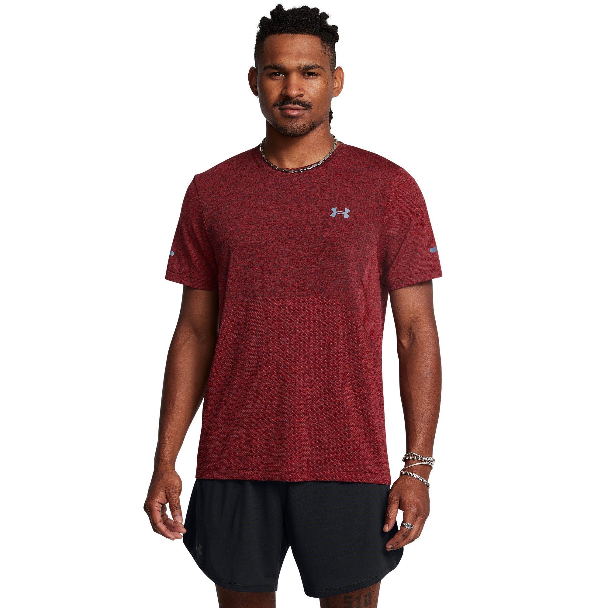 Red - Under Armour - Men's Seamless Stride Short-Sleeve Performance Top - 2
