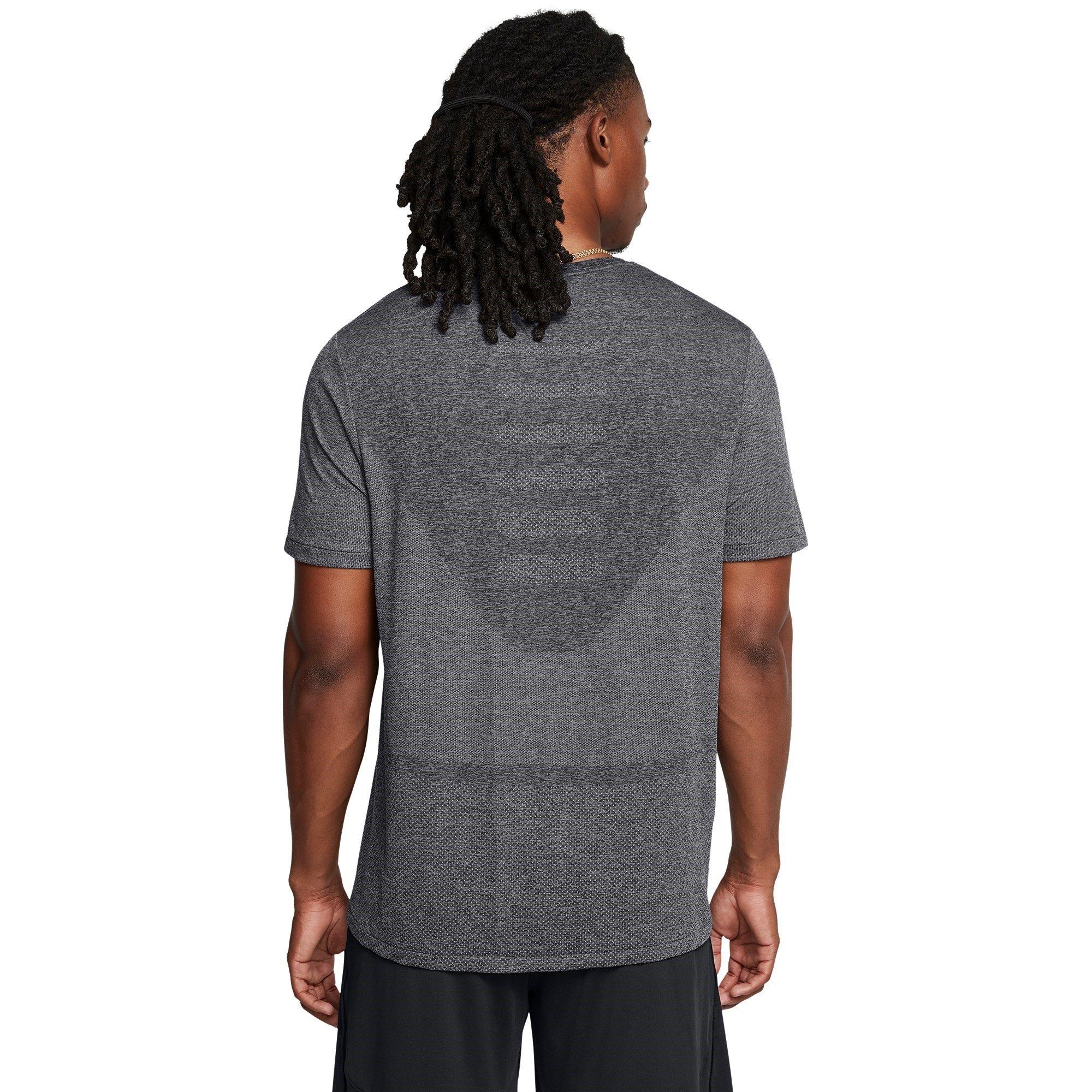 Gray - Under Armour - Seamless Stride Short-Sleeve Performance Top - 3